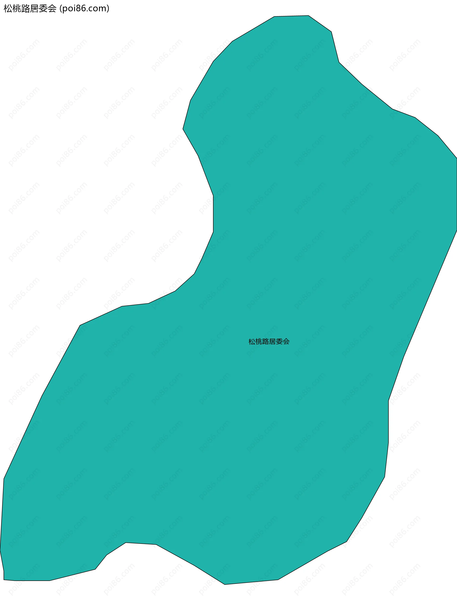 松桃路居委会边界地图