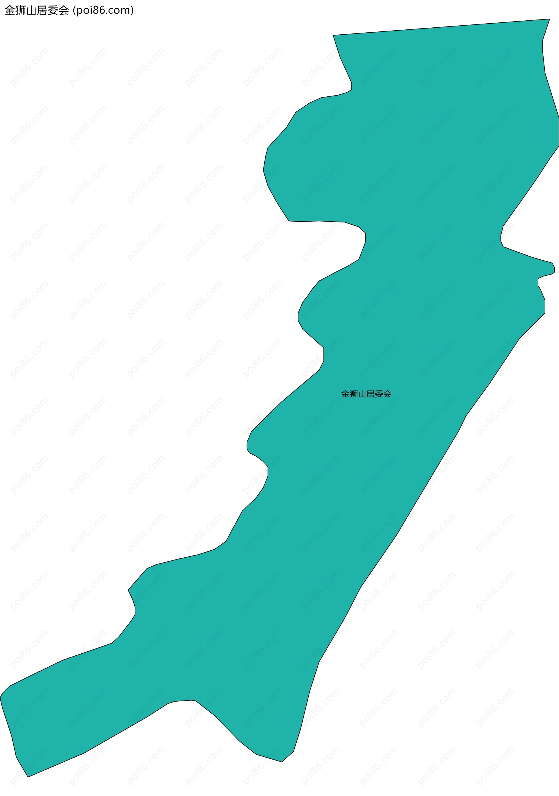 金狮山居委会边界地图