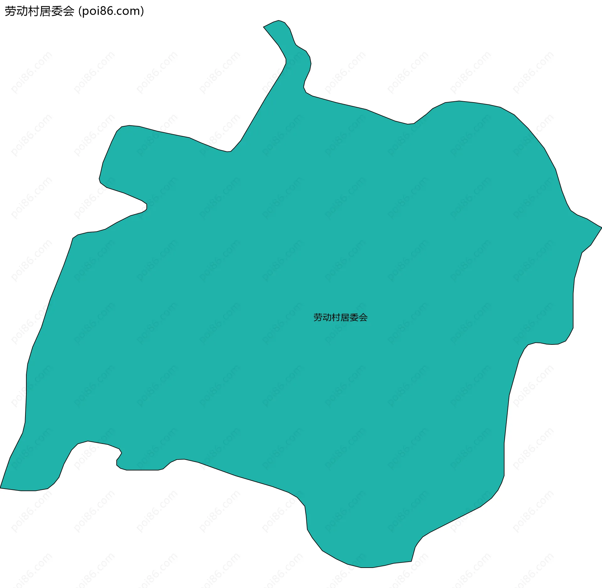 劳动村居委会边界地图