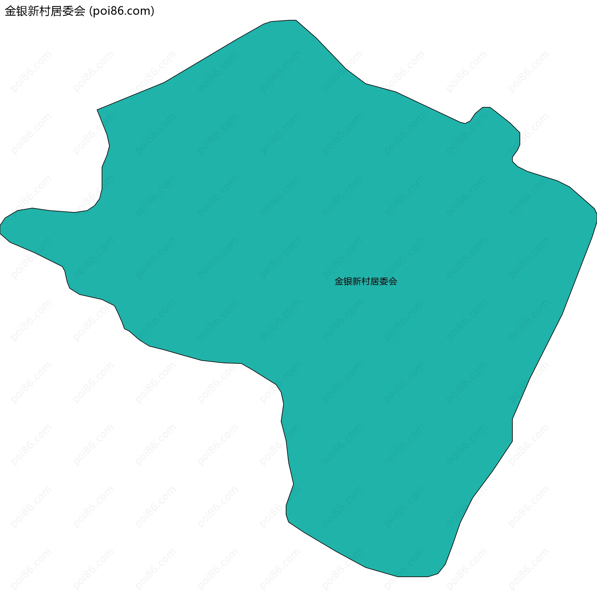 金银新村居委会边界地图