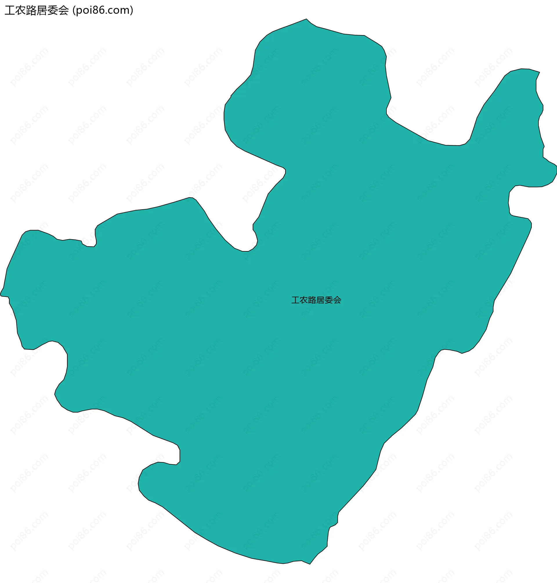 工农路居委会边界地图