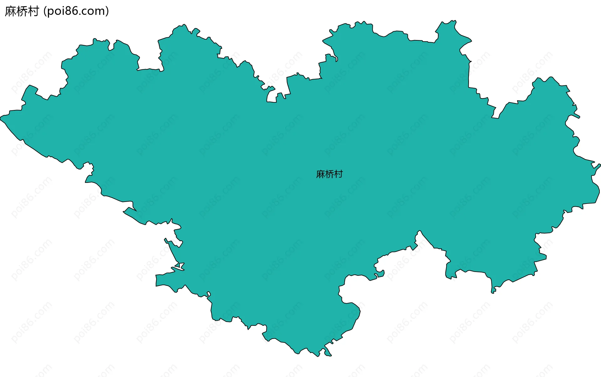 麻桥村边界地图