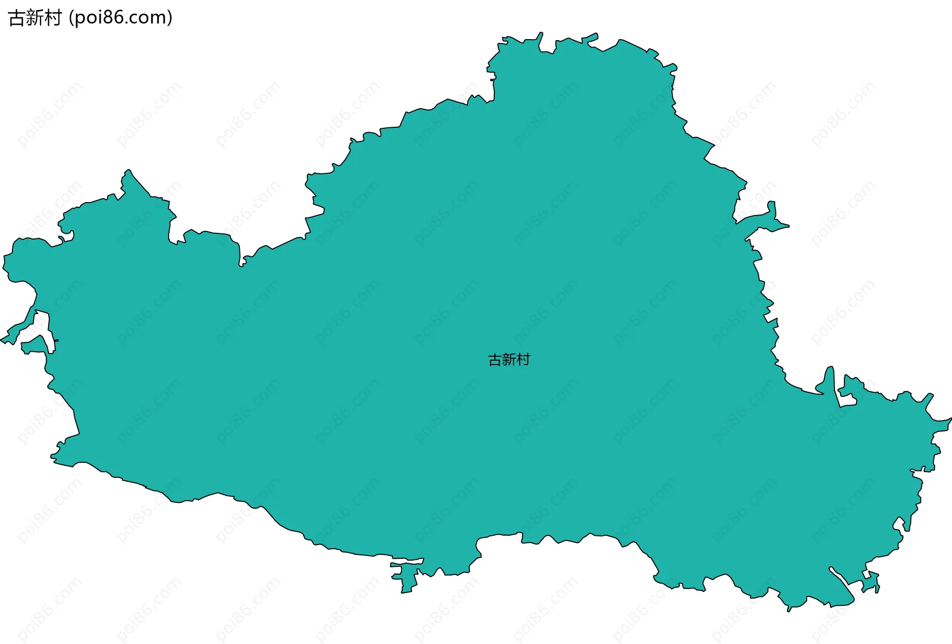 古新村边界地图