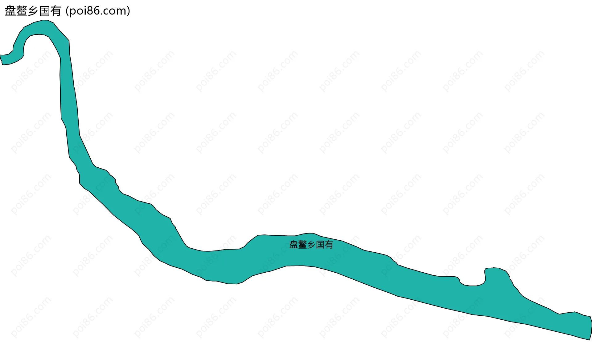 盘鳌乡国有边界地图