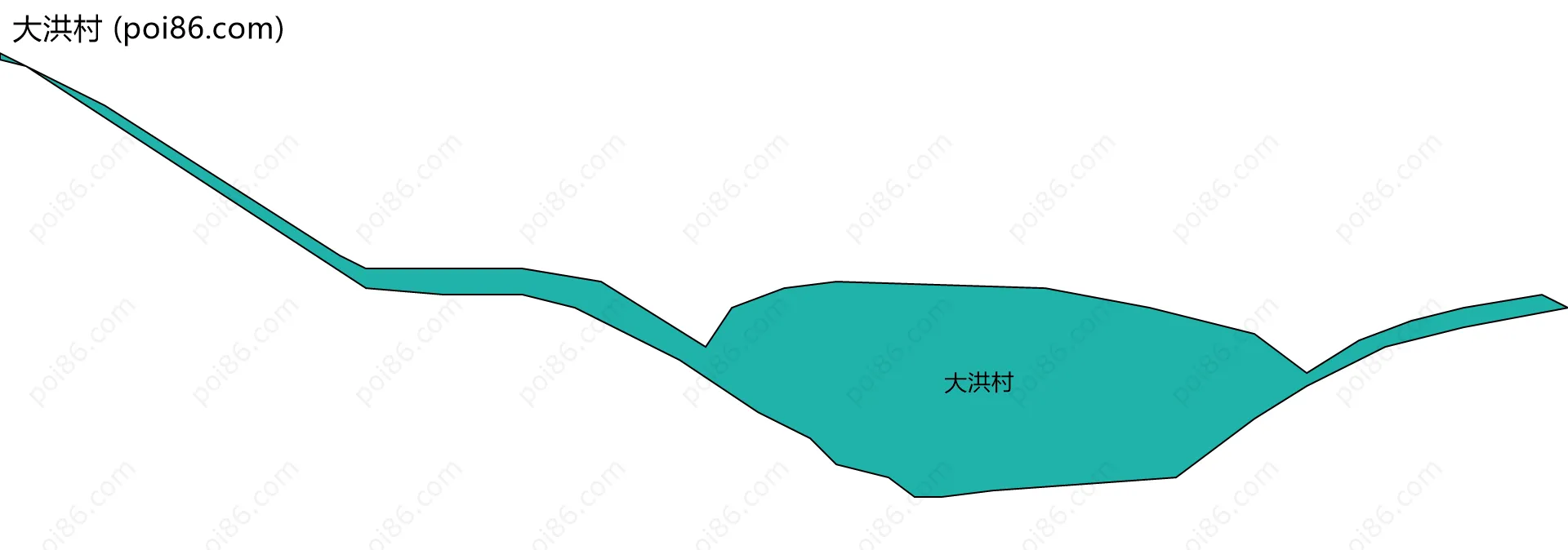 大洪村边界地图