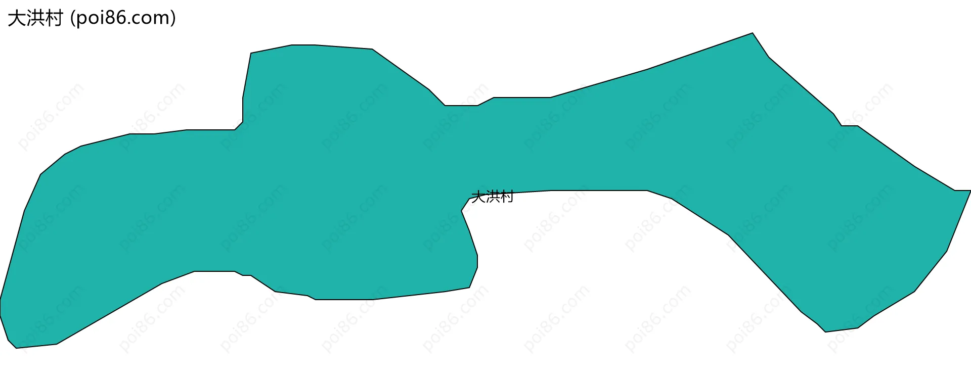 大洪村边界地图