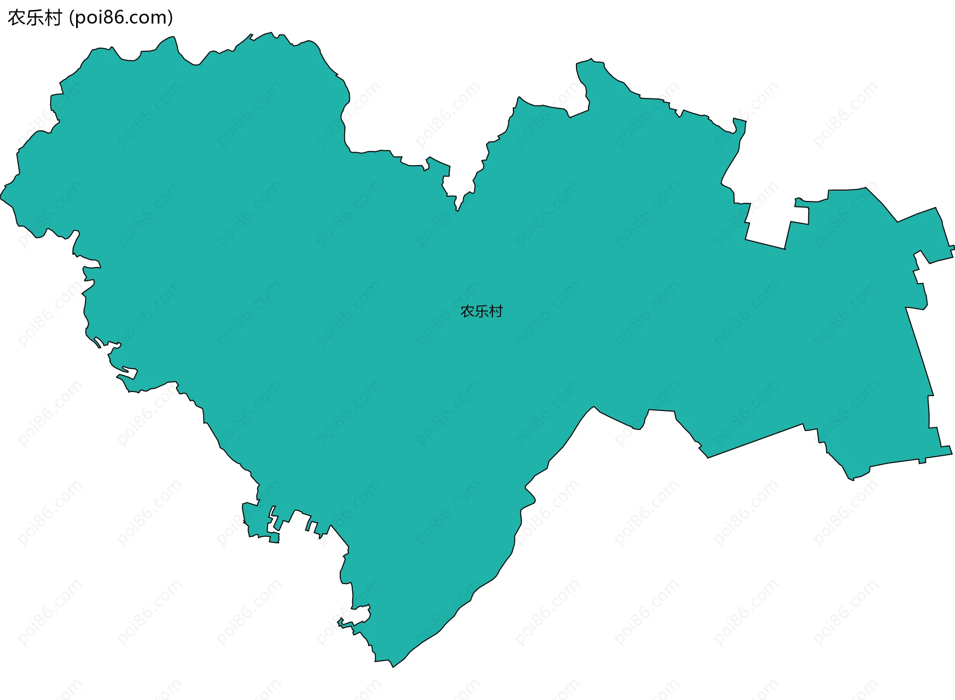 农乐村边界地图