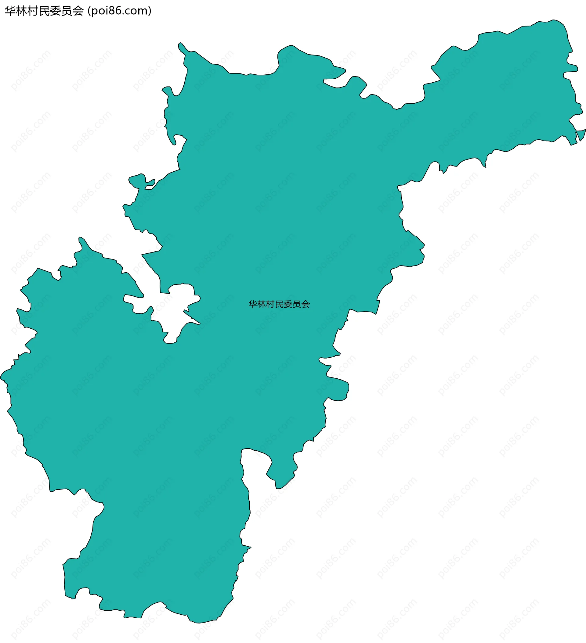 华林村民委员会边界地图