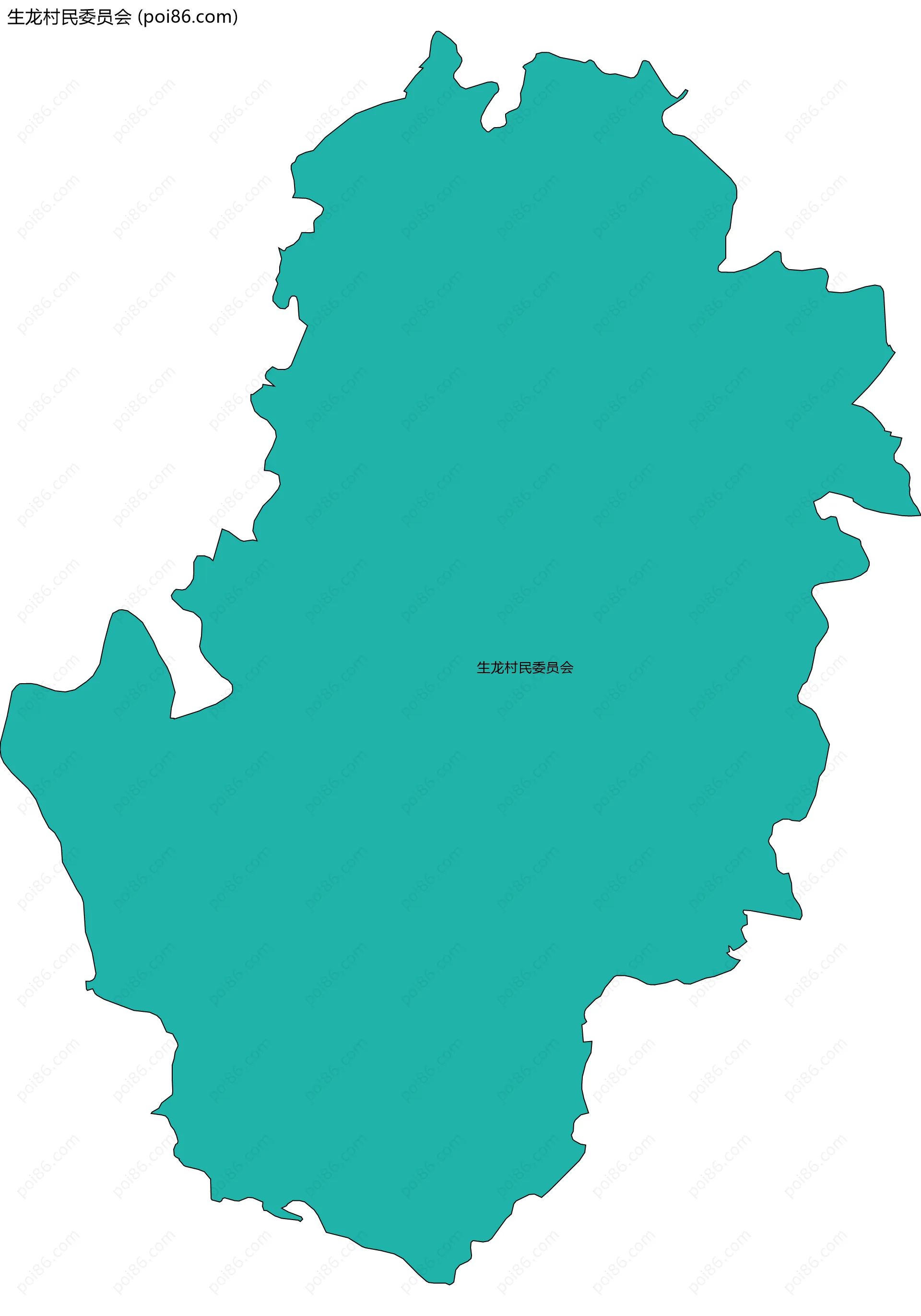 生龙村民委员会边界地图