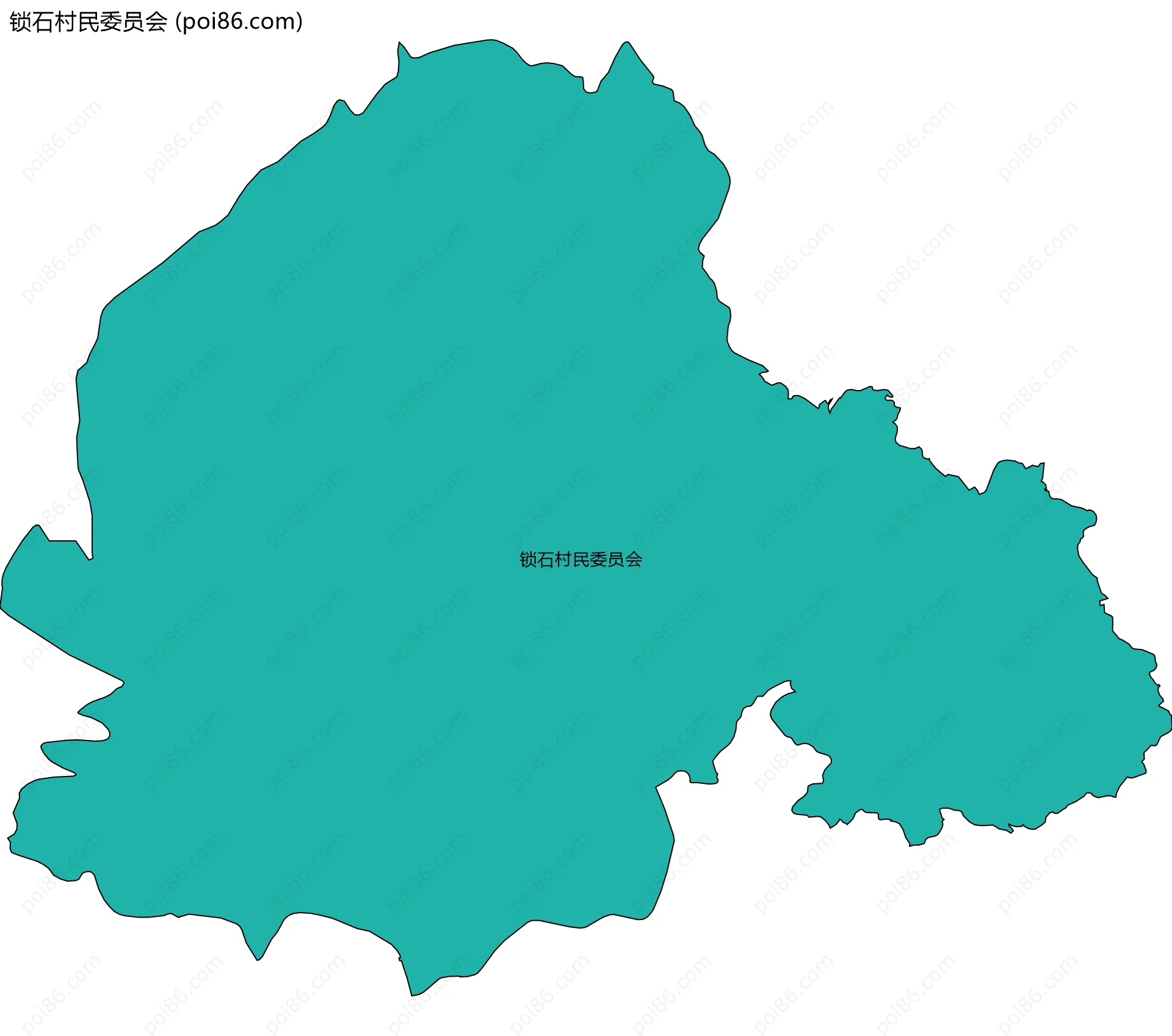 锁石村民委员会边界地图