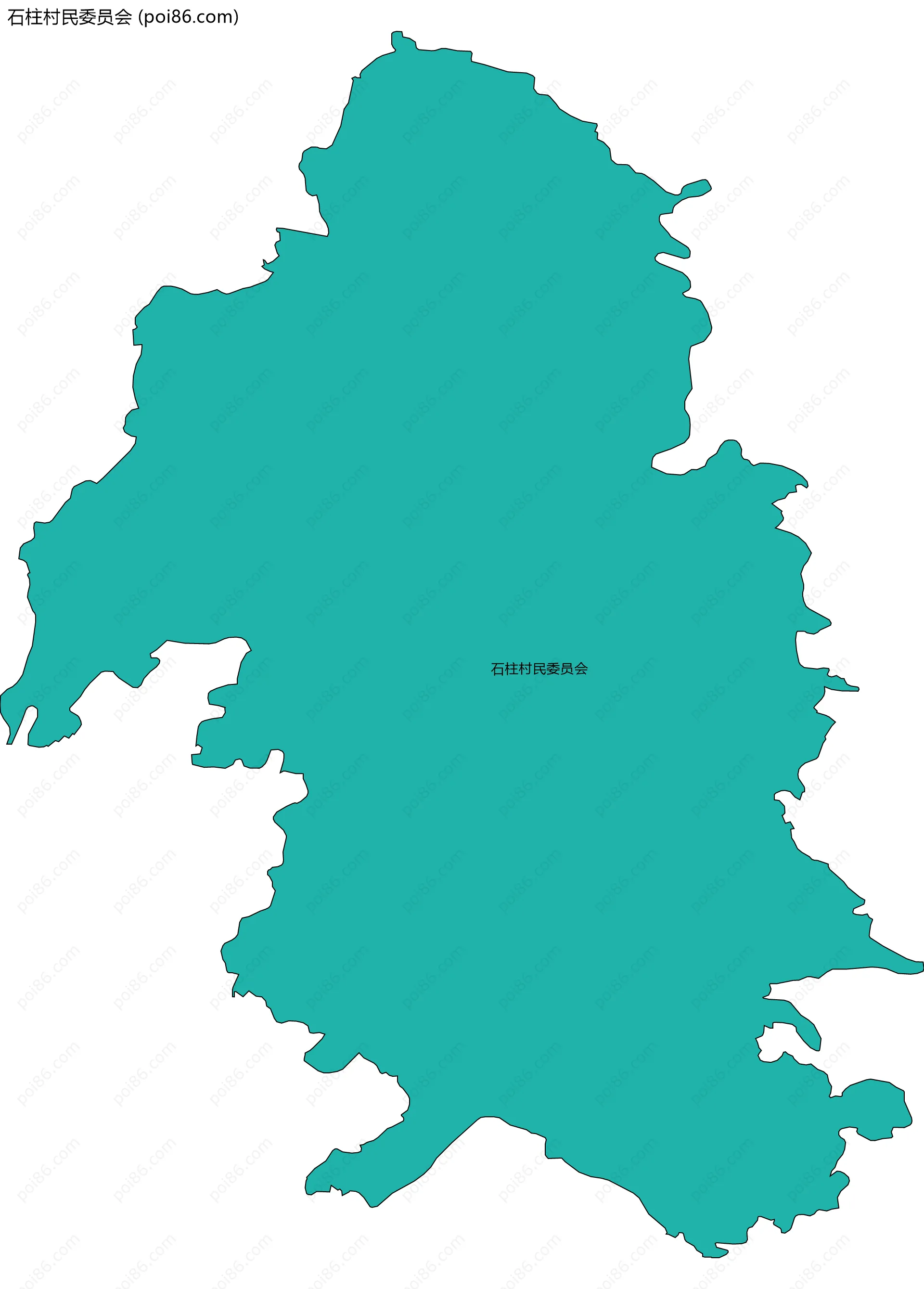 石柱村民委员会边界地图