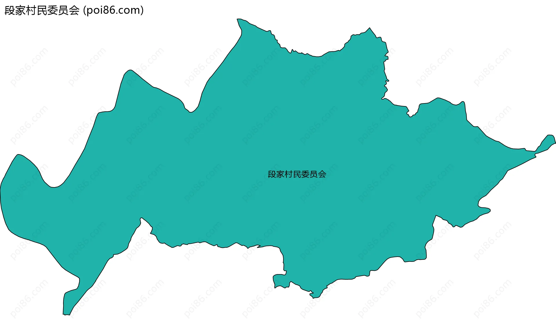 段家村民委员会边界地图