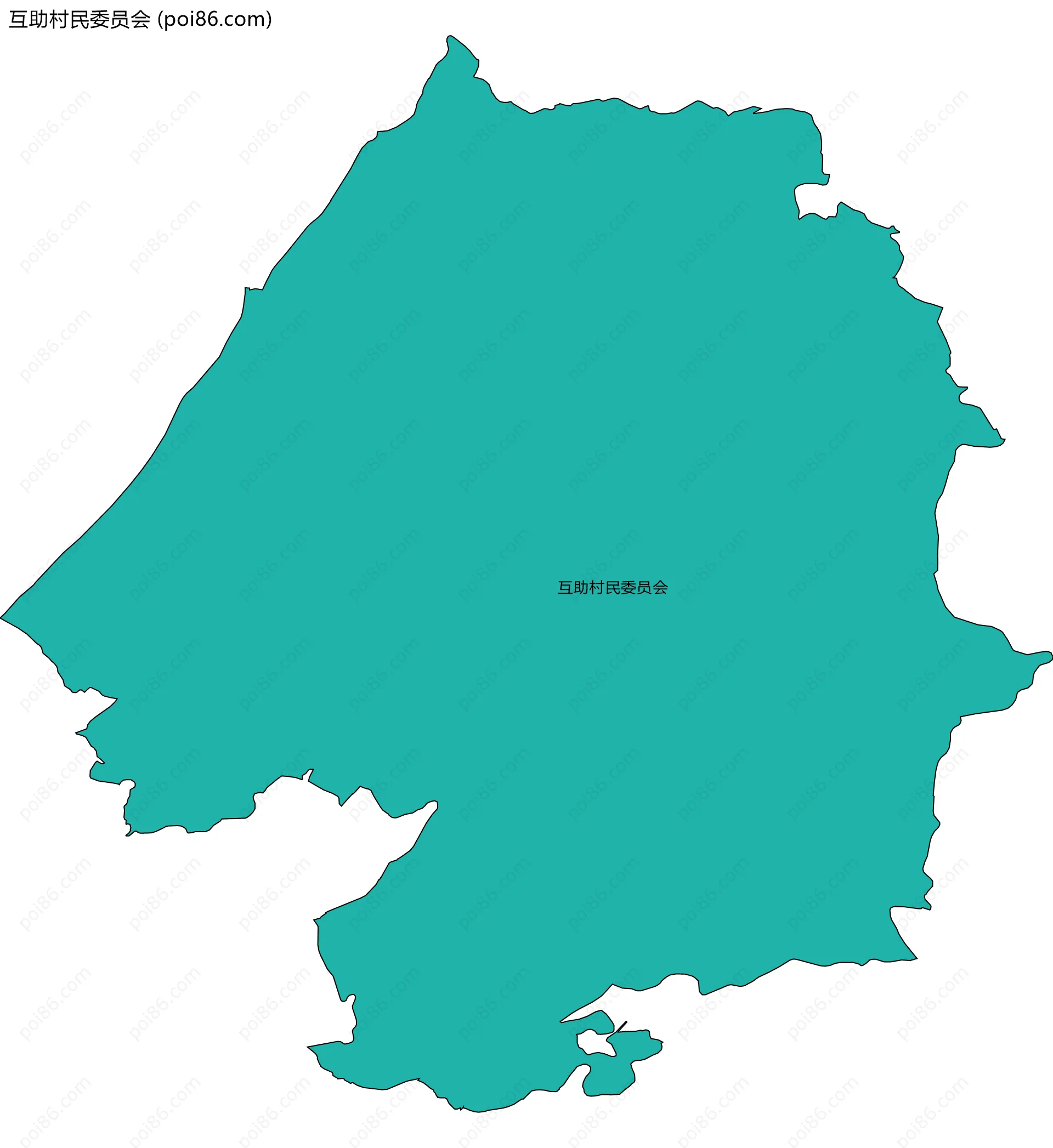 互助村民委员会边界地图