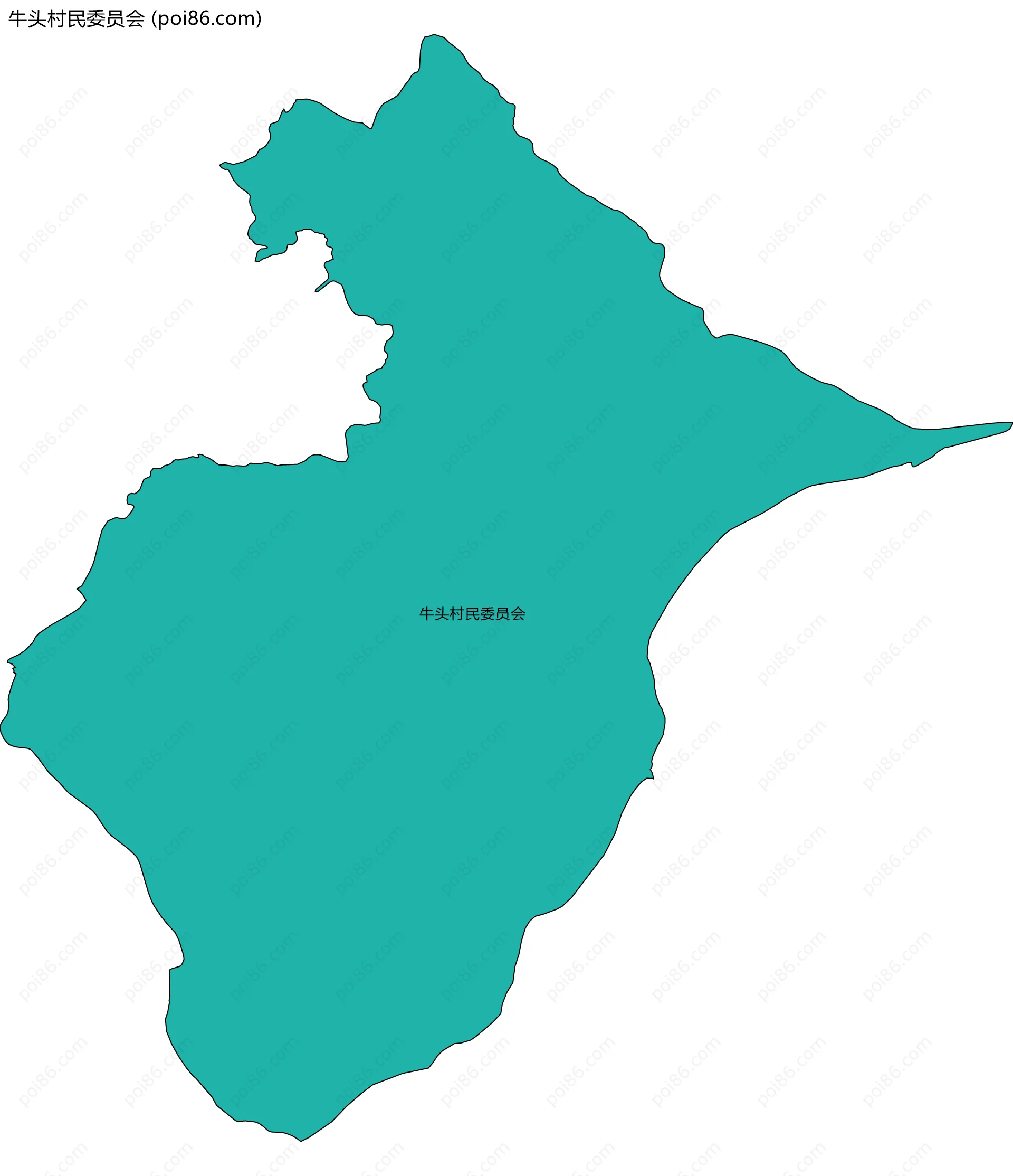 牛头村民委员会边界地图