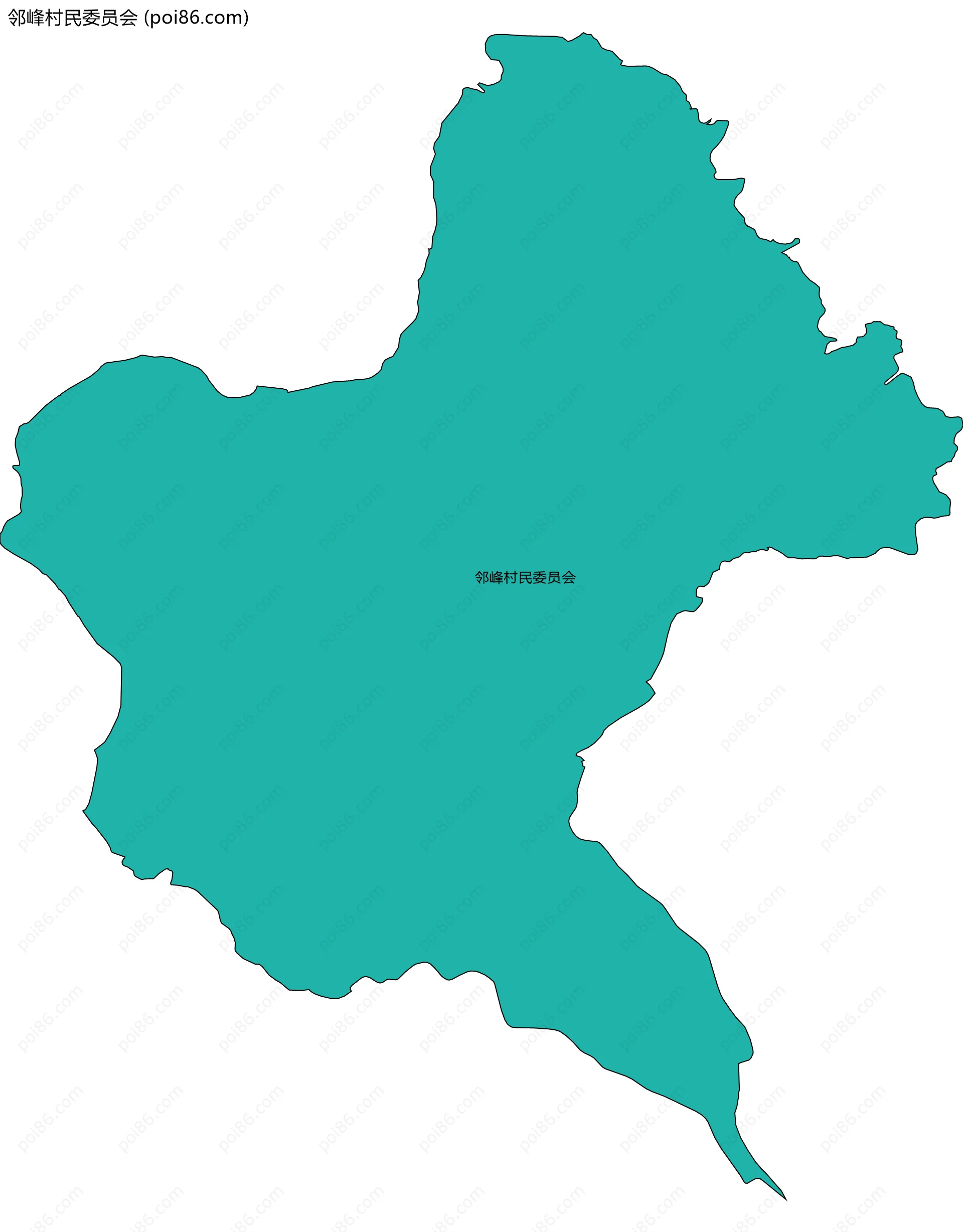邻峰村民委员会边界地图