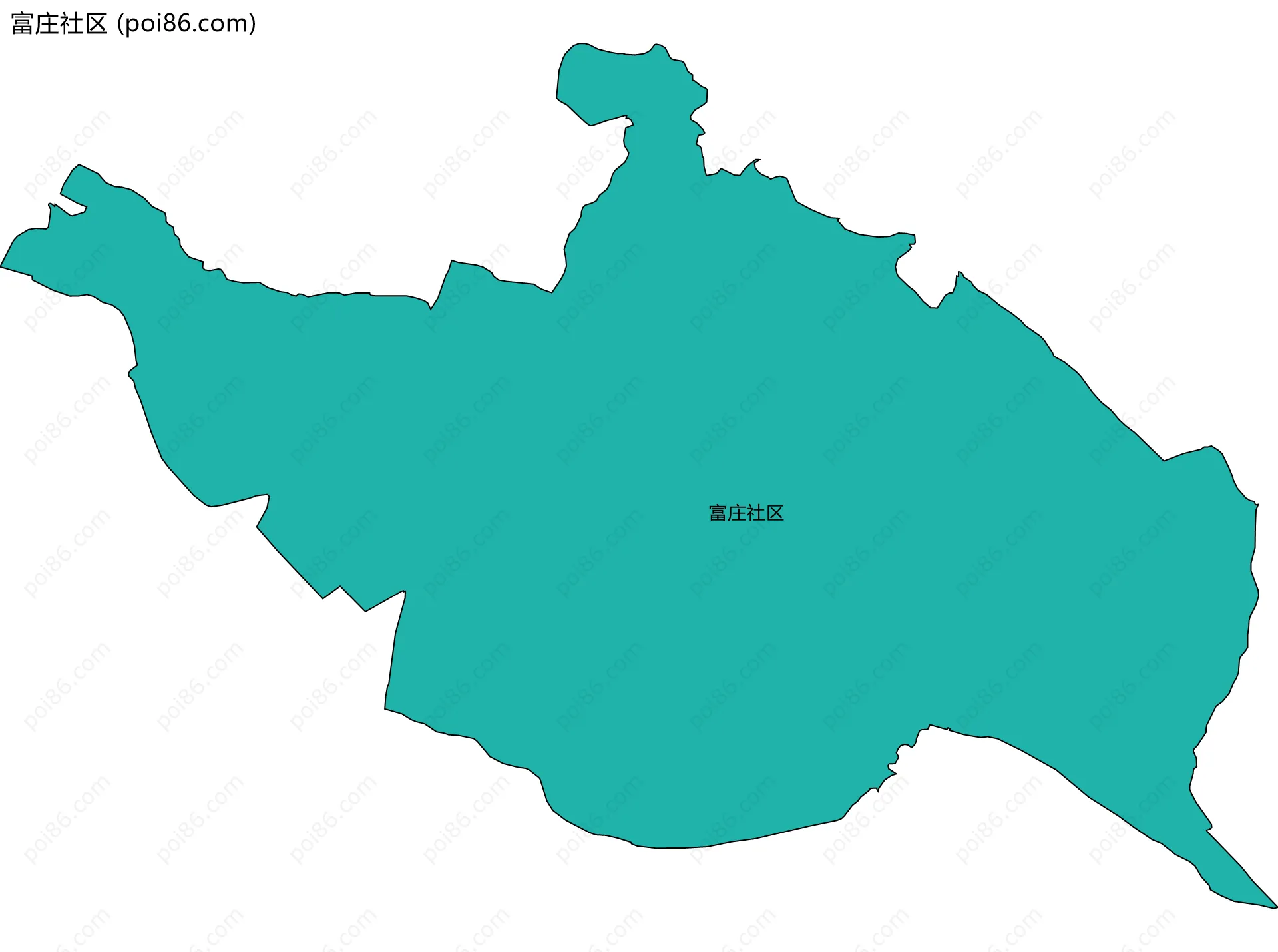 富庄社区边界地图