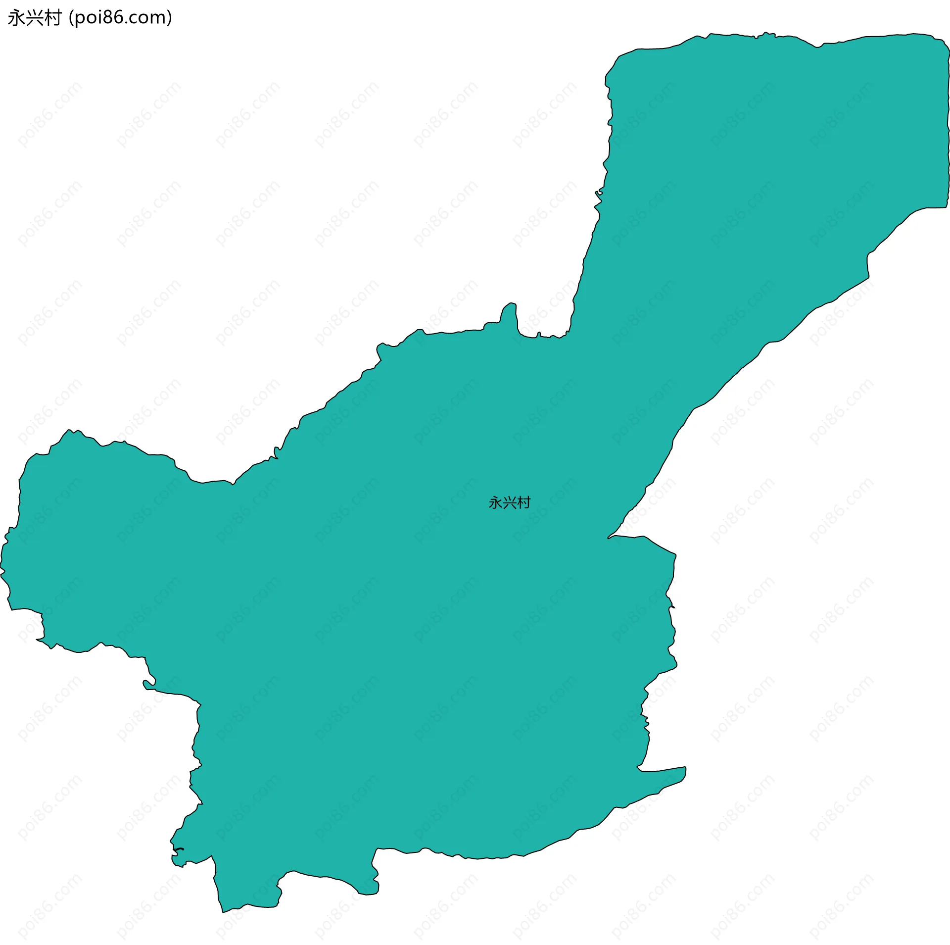 永兴村边界地图