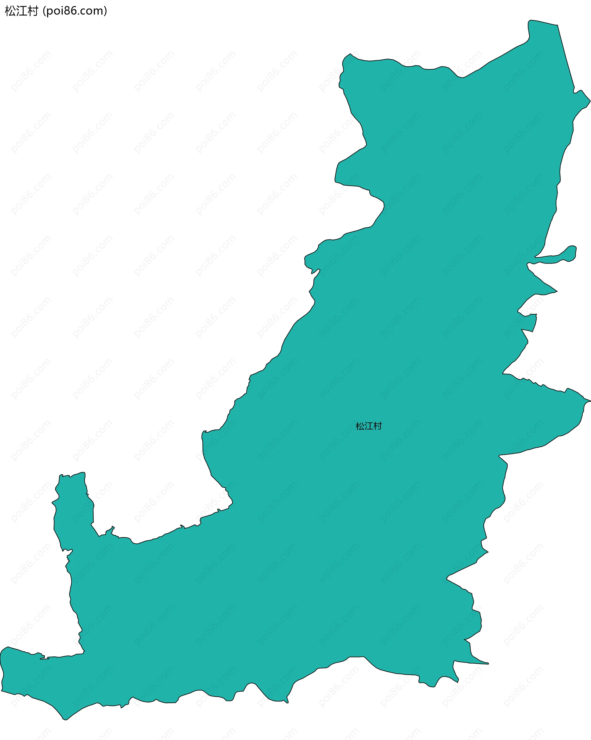 松江村边界地图