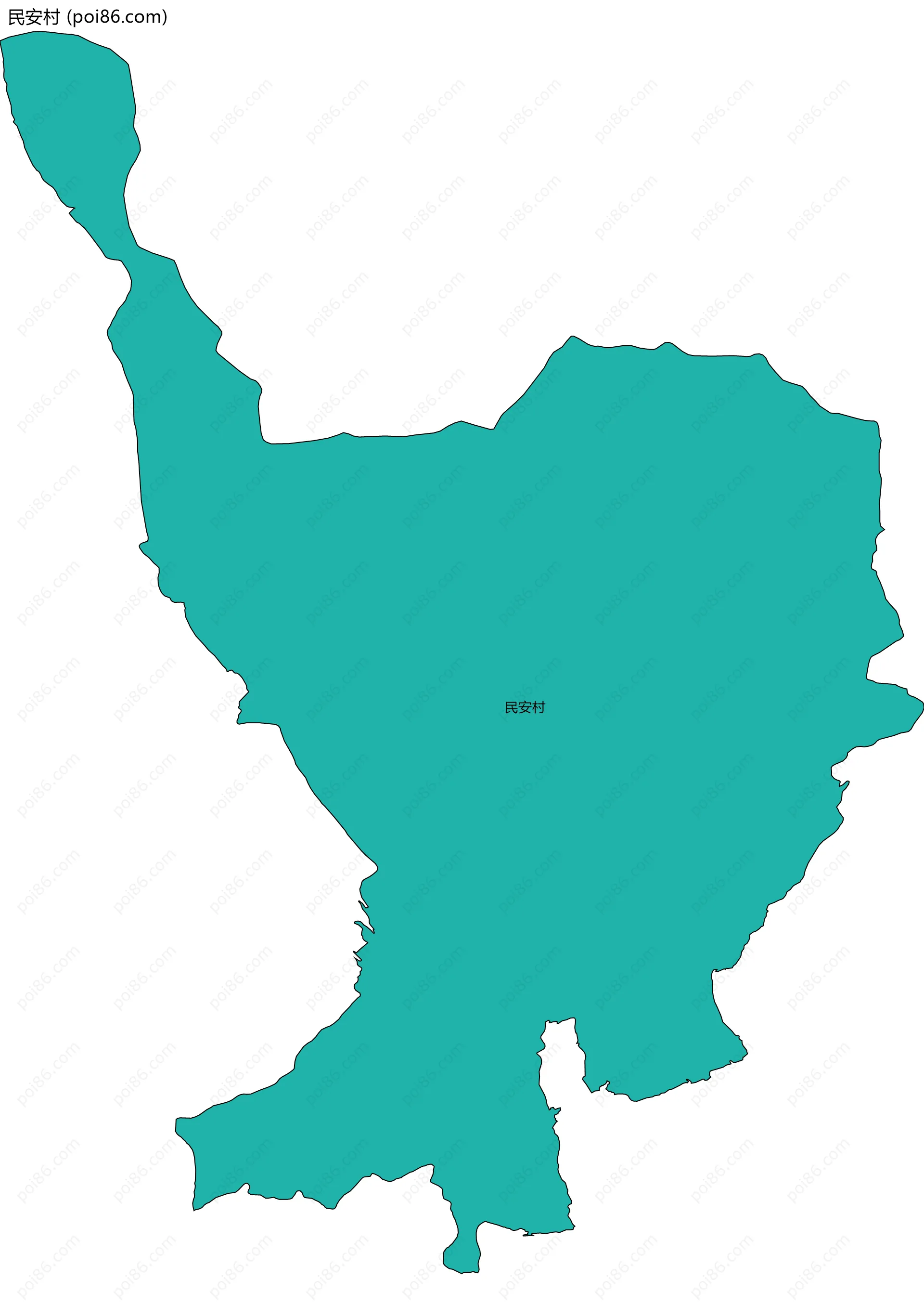 民安村边界地图