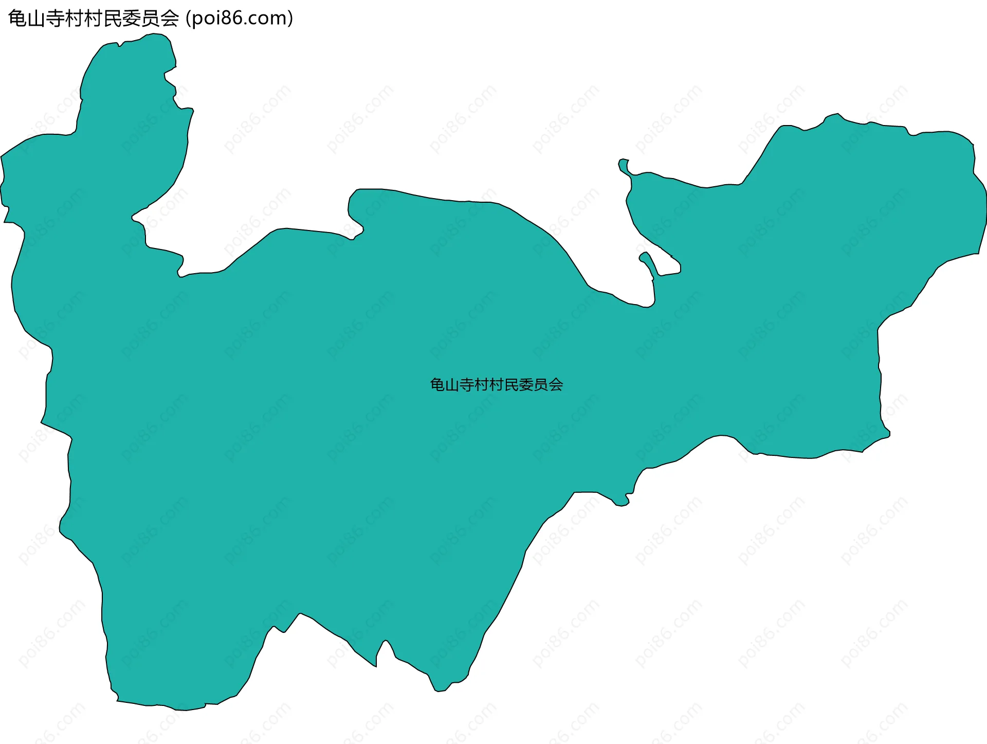 龟山寺村村民委员会边界地图