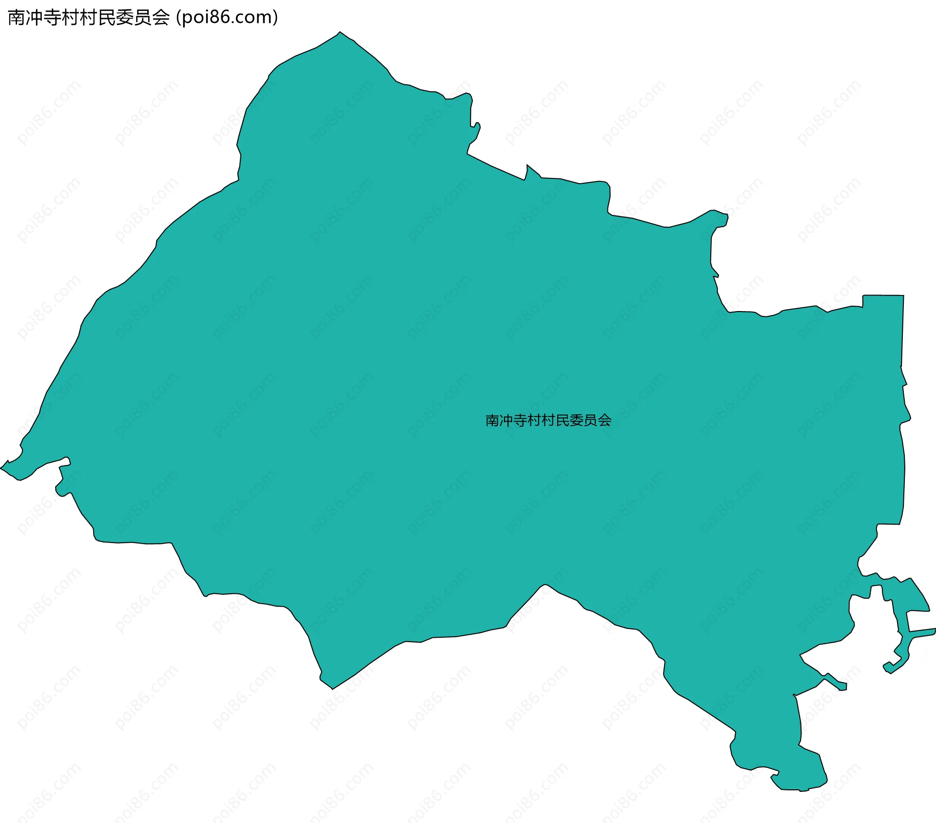 南冲寺村村民委员会边界地图