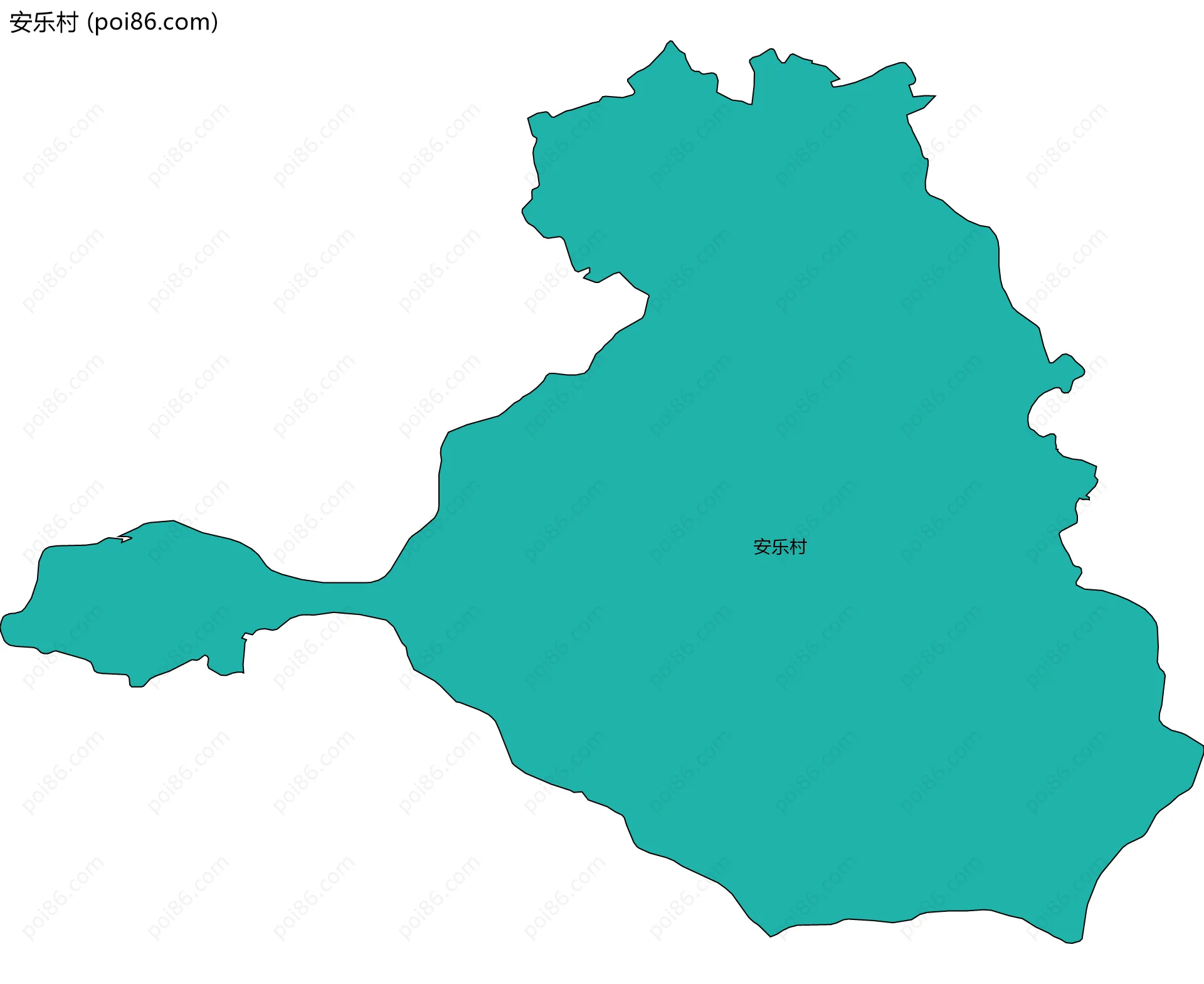 安乐村边界地图
