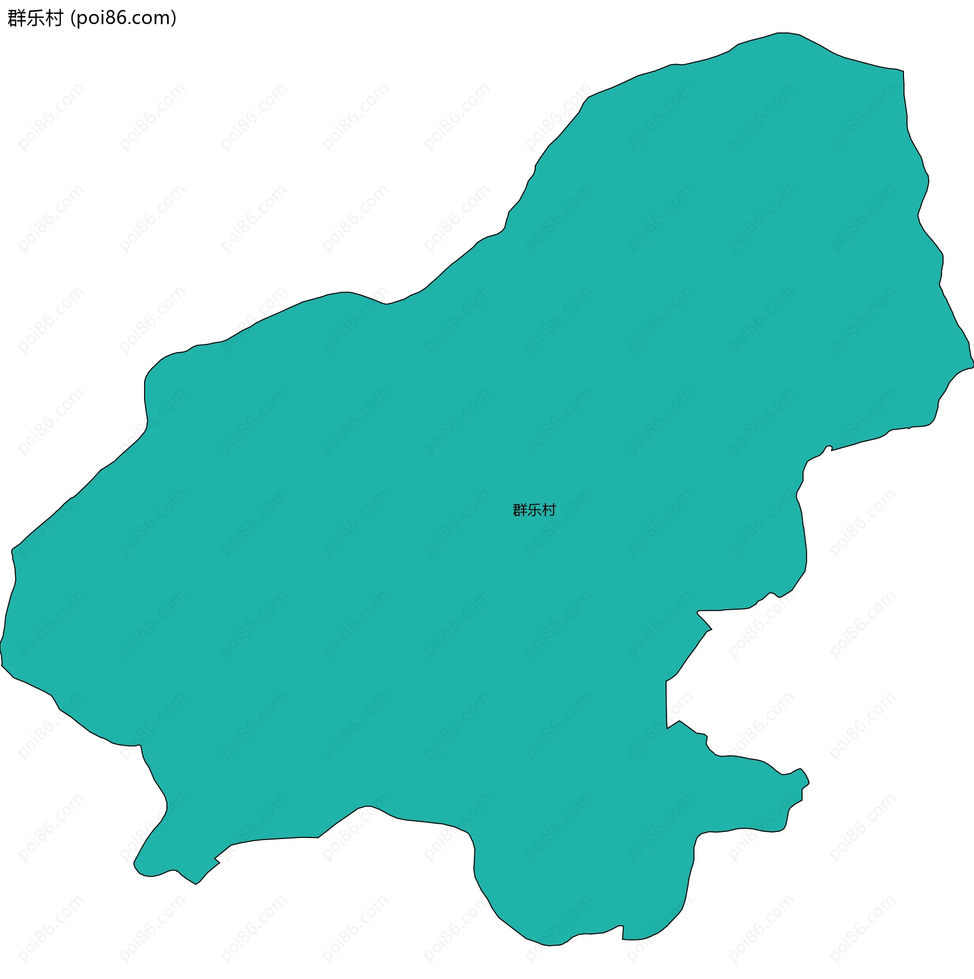 群乐村边界地图