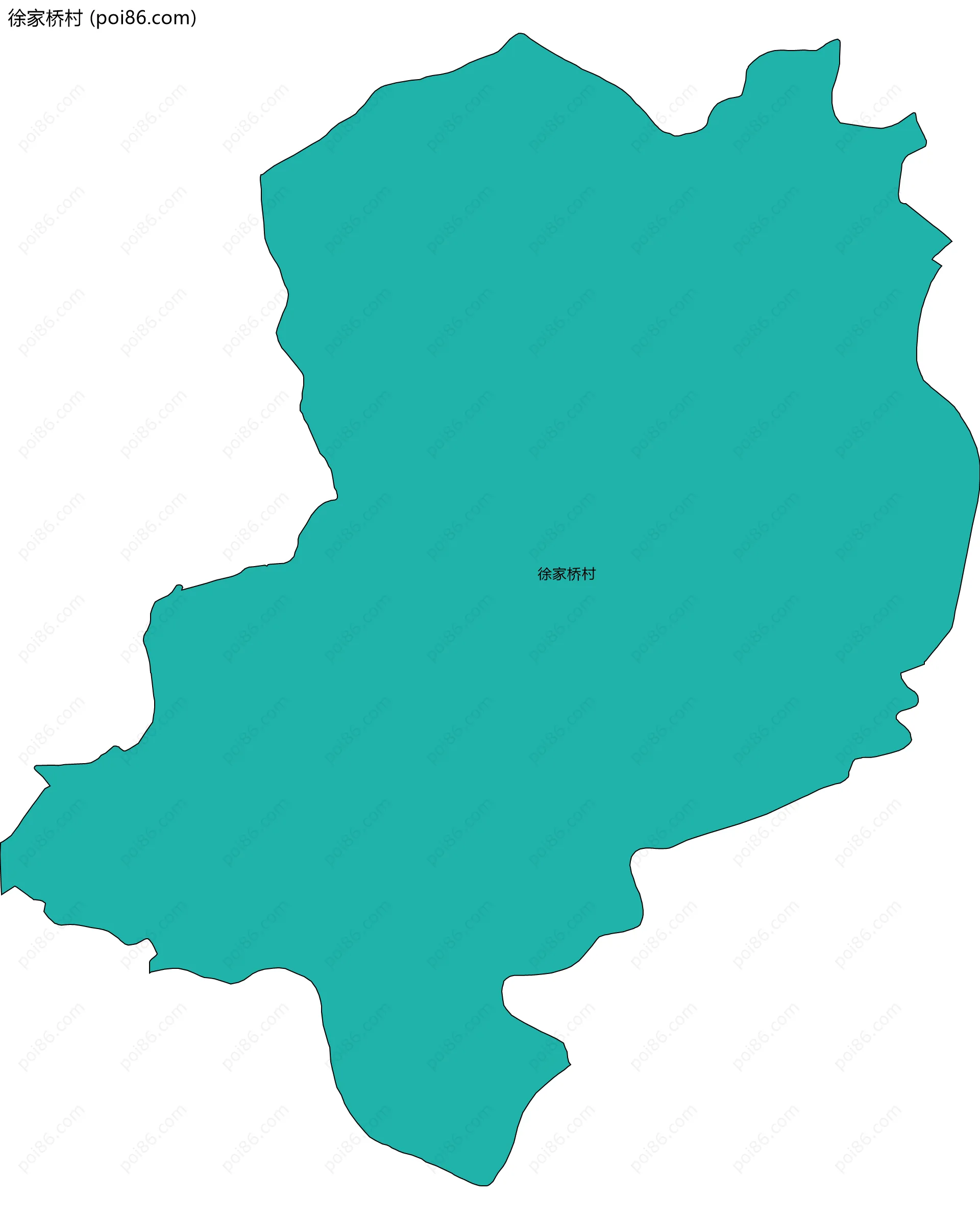 徐家桥村边界地图