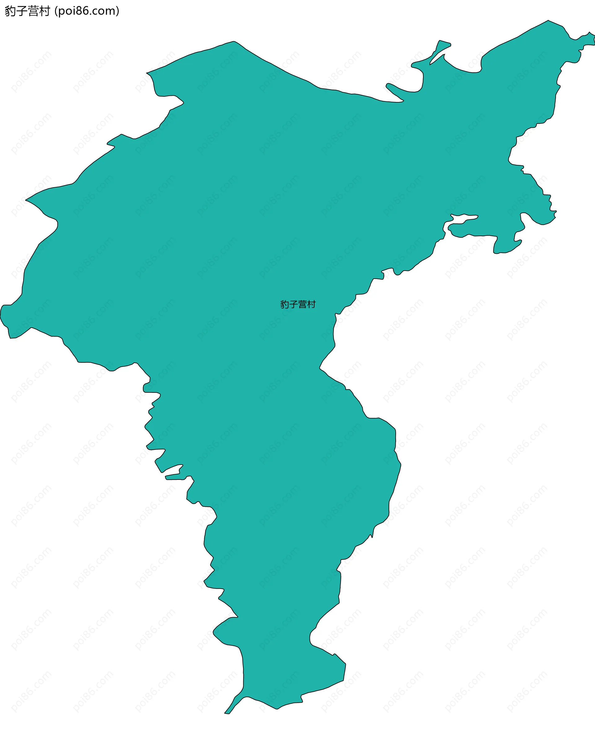 豹子营村边界地图