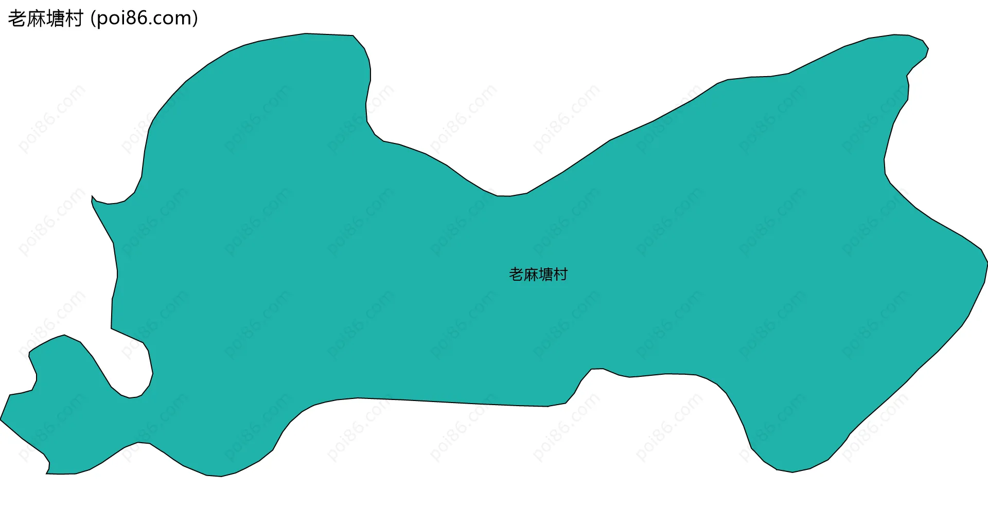 老麻塘村边界地图