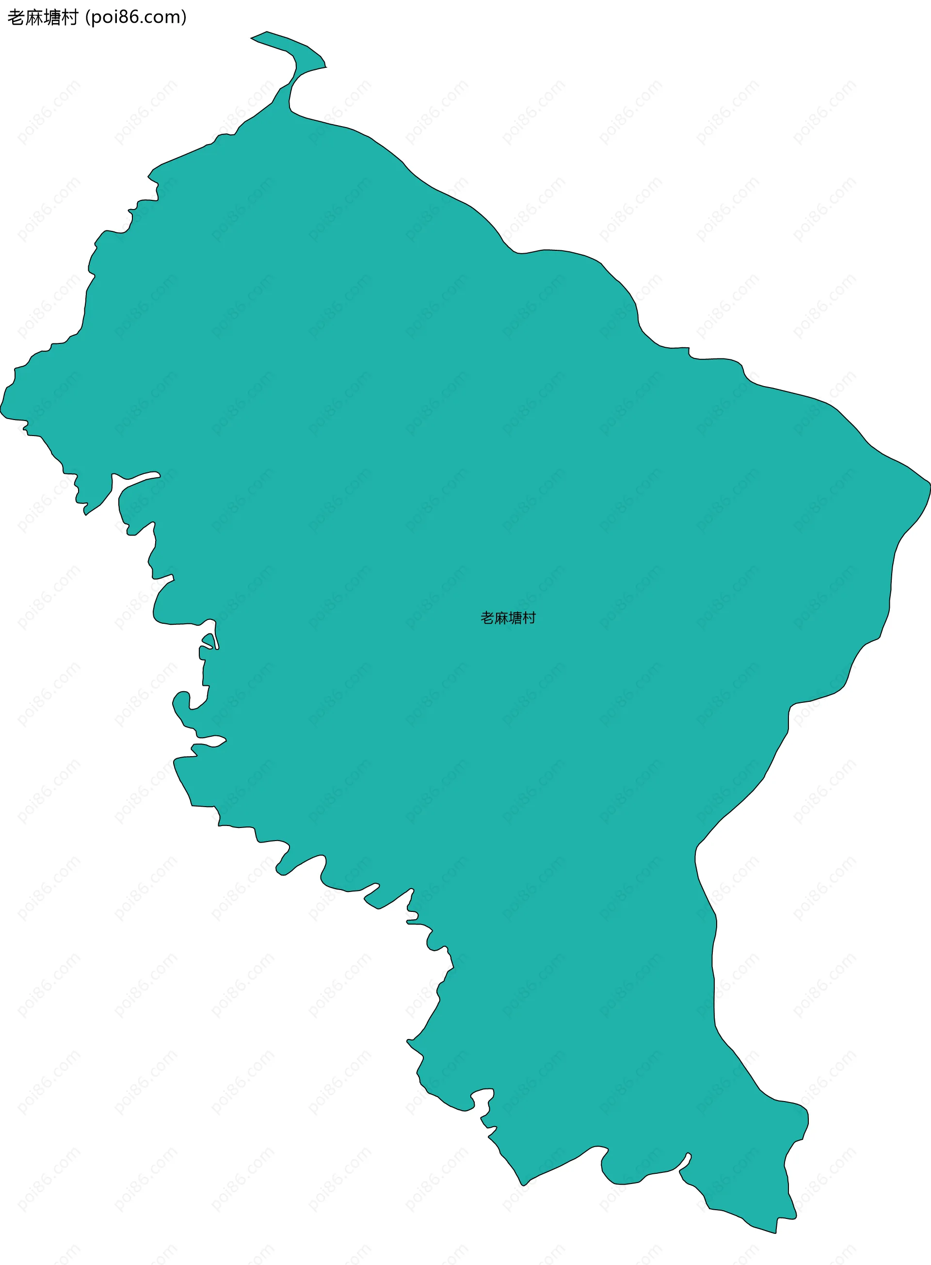 老麻塘村边界地图