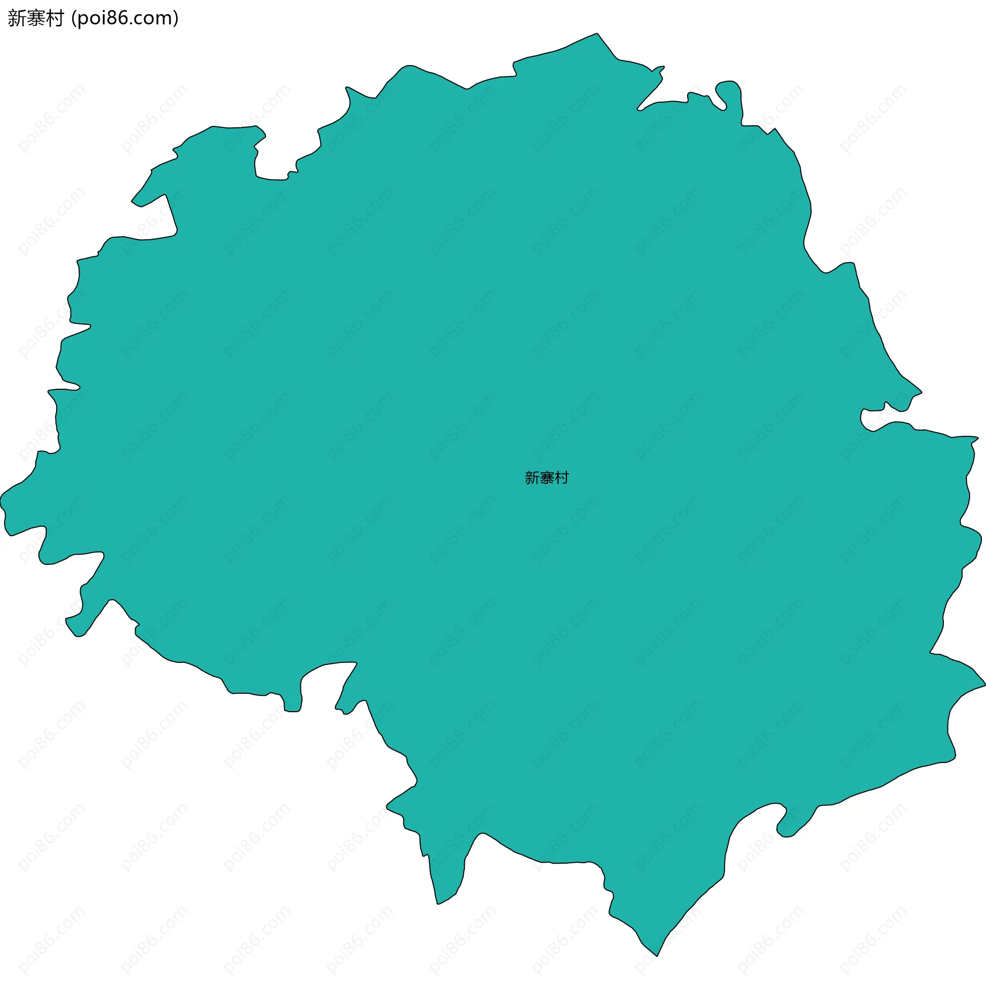新寨村边界地图
