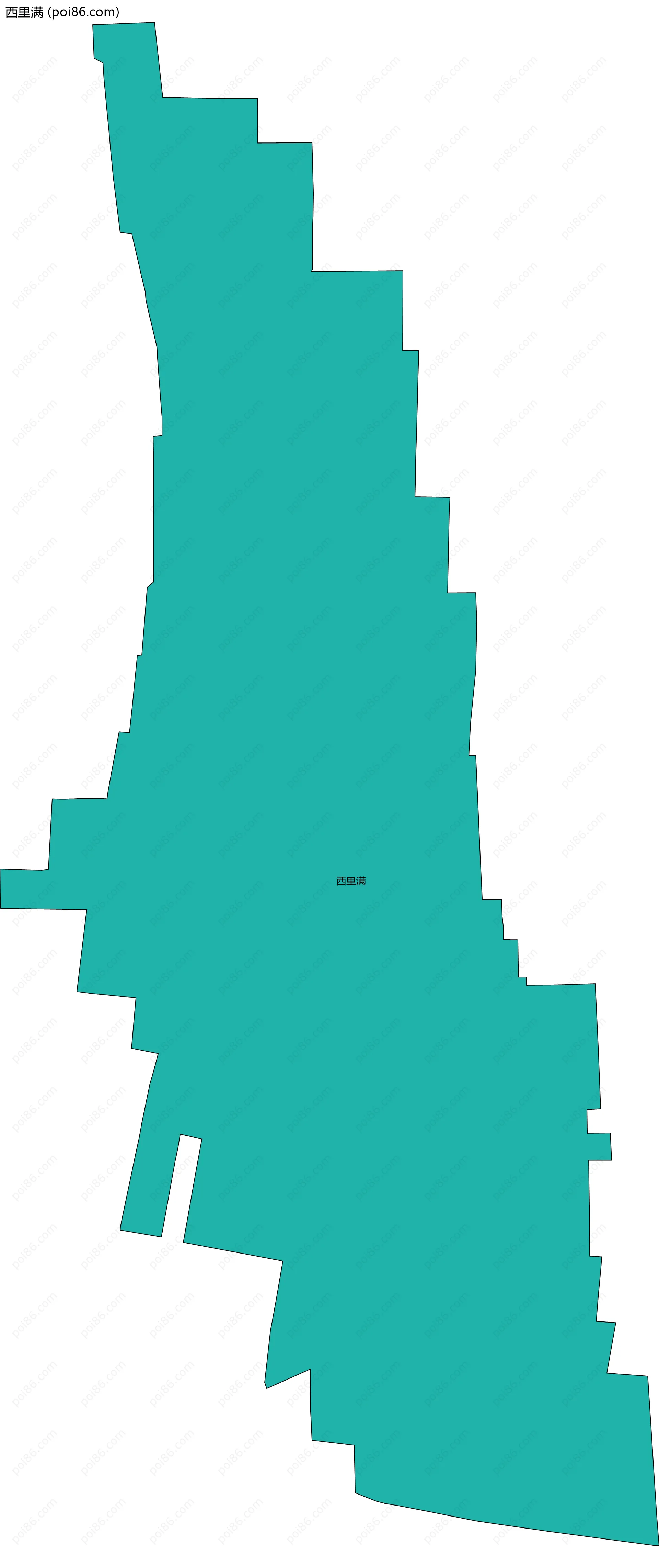 西里满边界地图