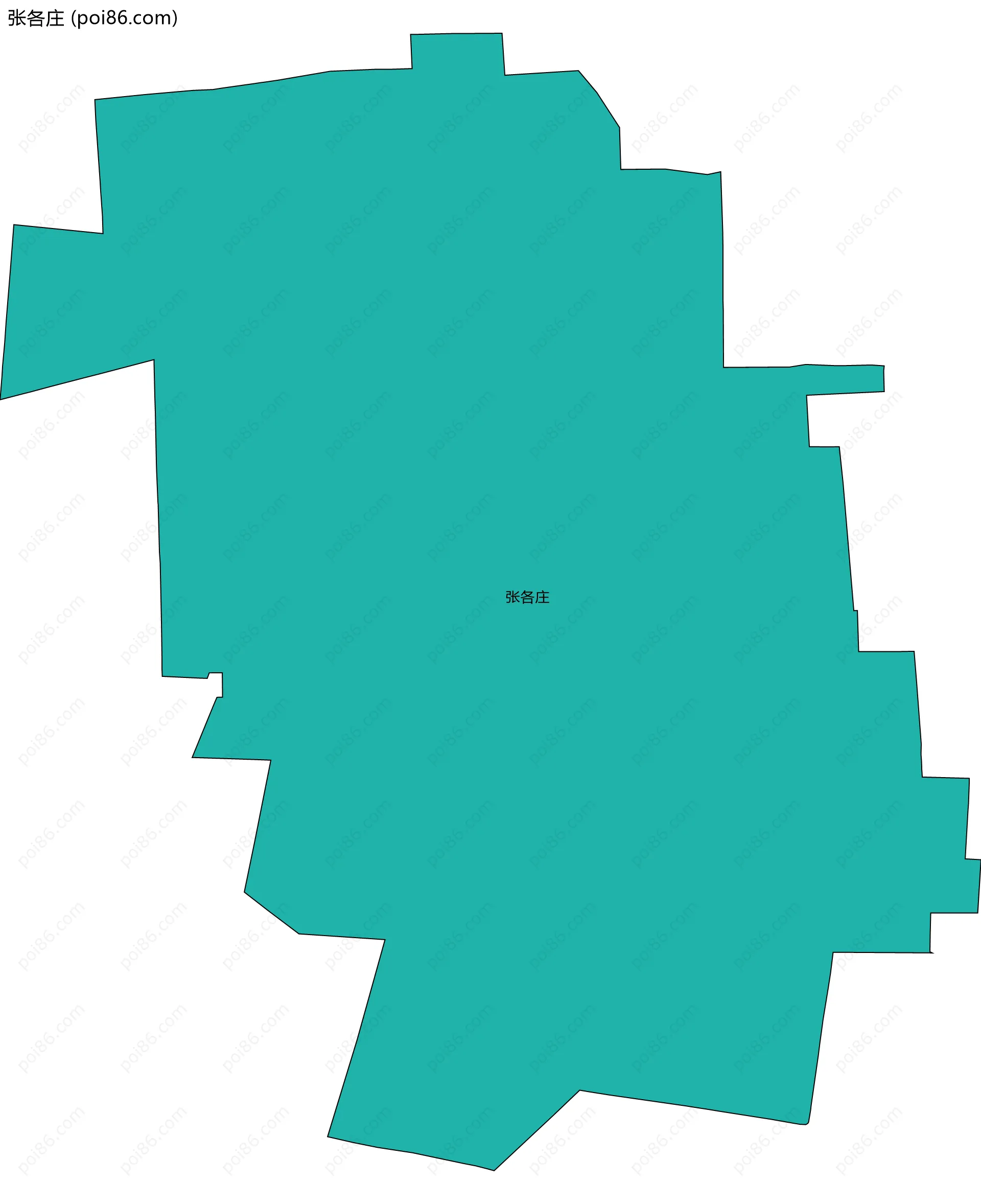 张各庄边界地图