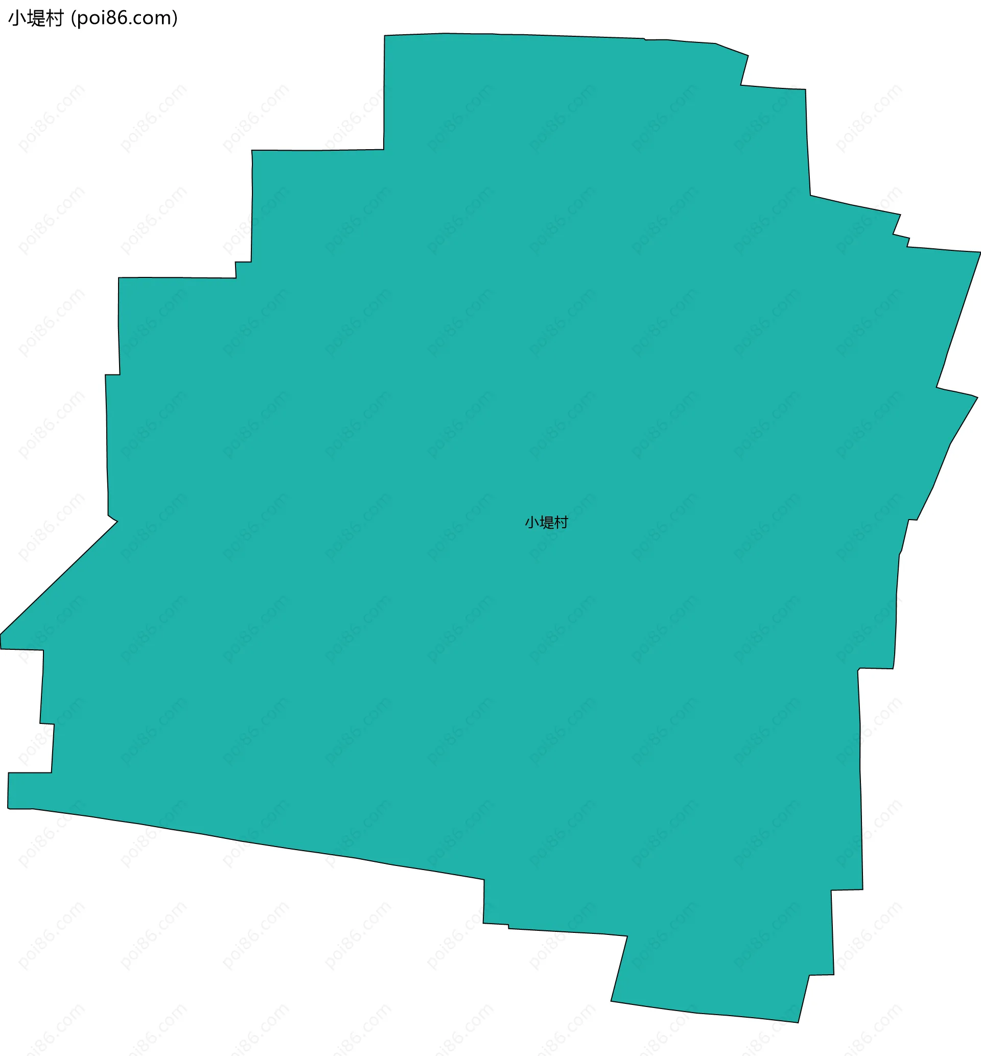 小堤村边界地图