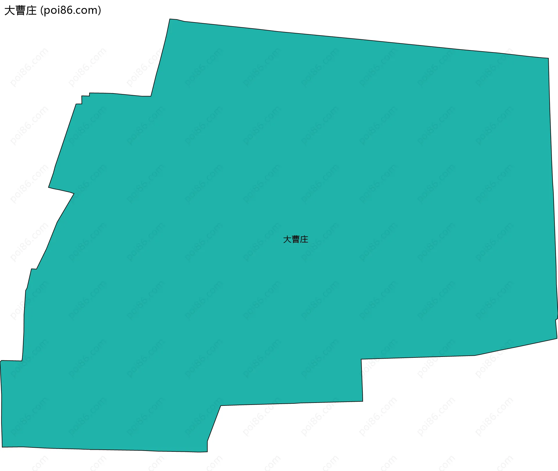 大曹庄边界地图