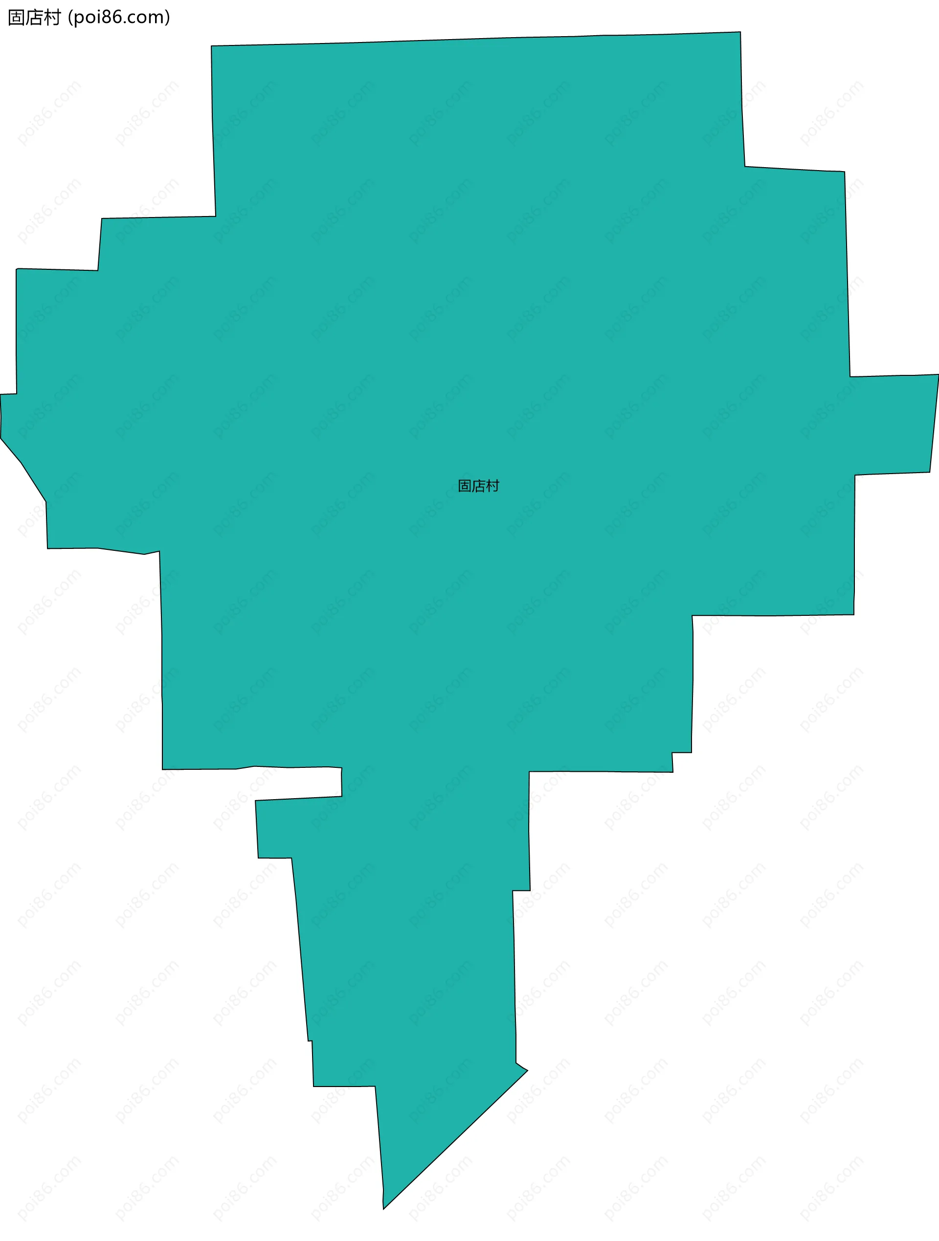 固店村边界地图