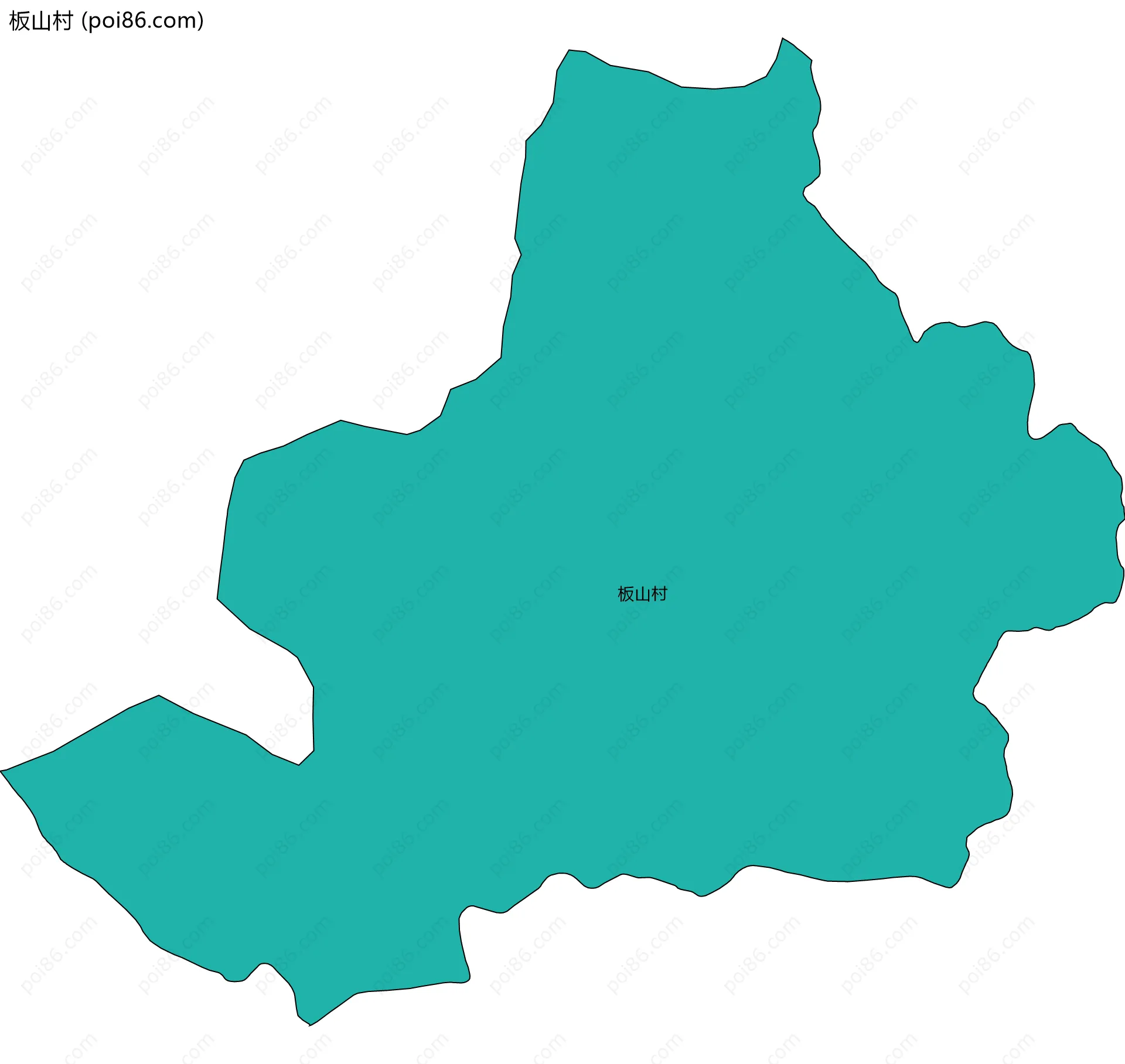 板山村边界地图