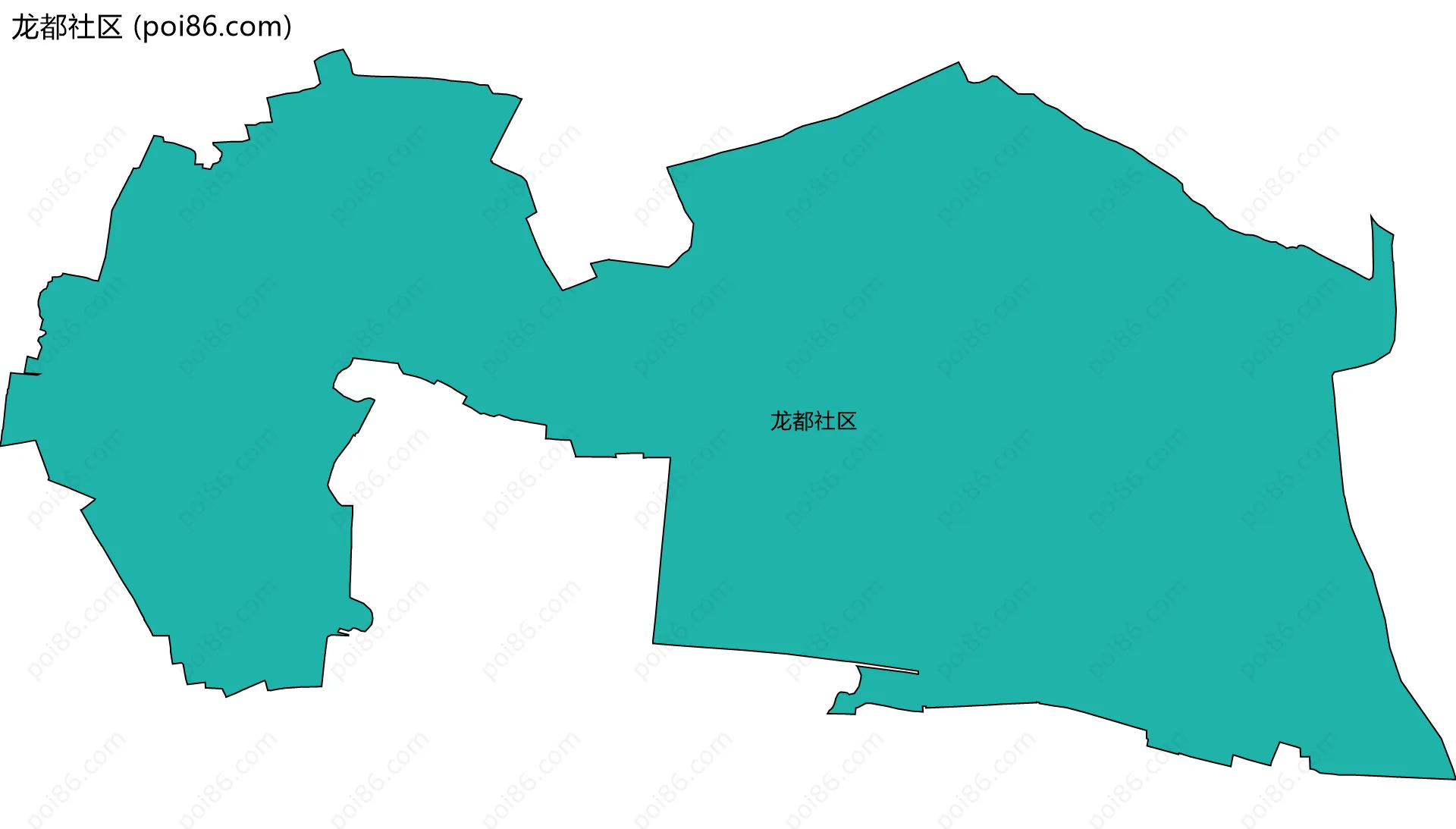 龙都社区边界地图