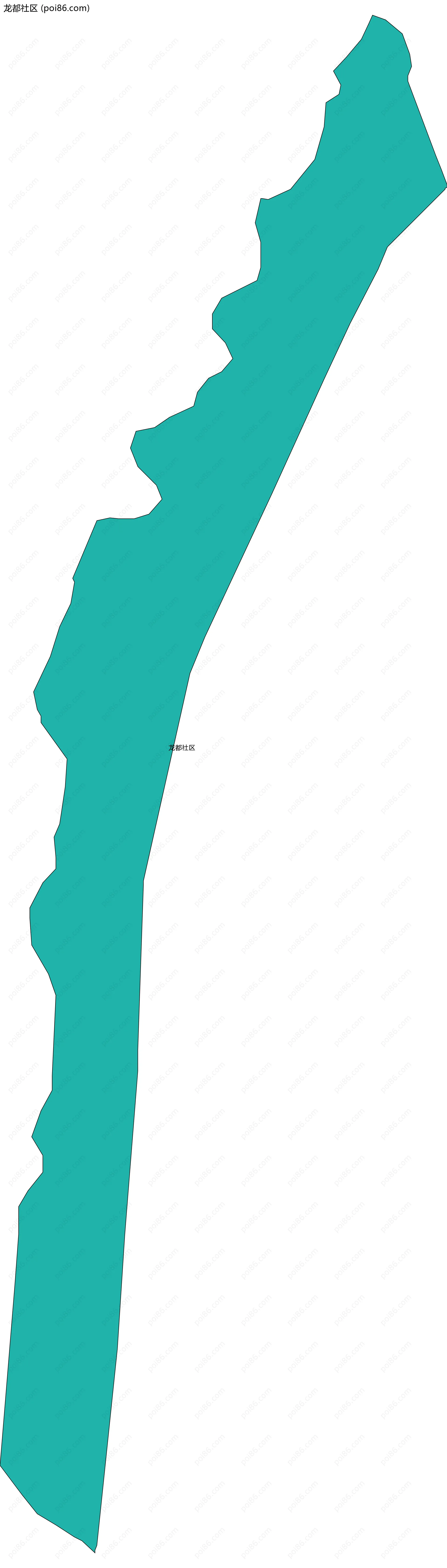 龙都社区边界地图