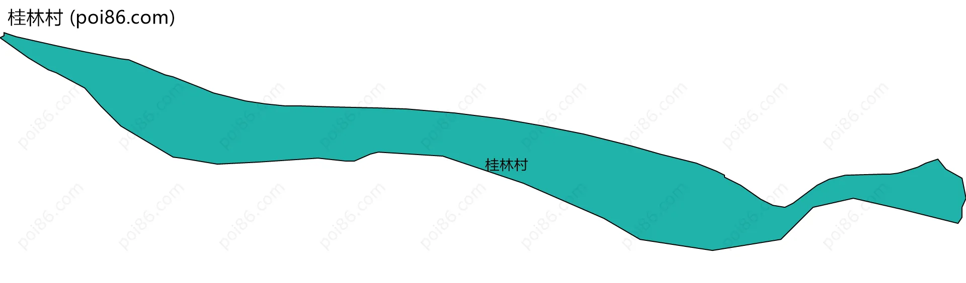 桂林村边界地图