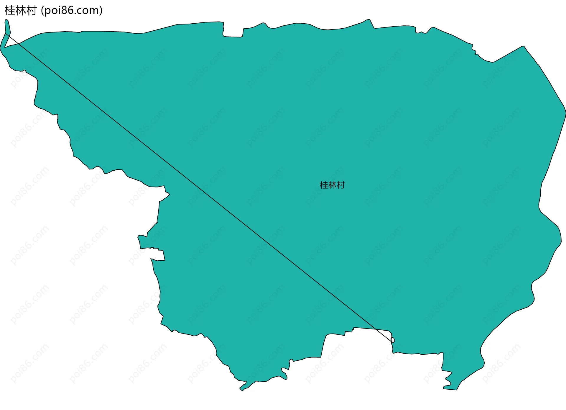 桂林村边界地图