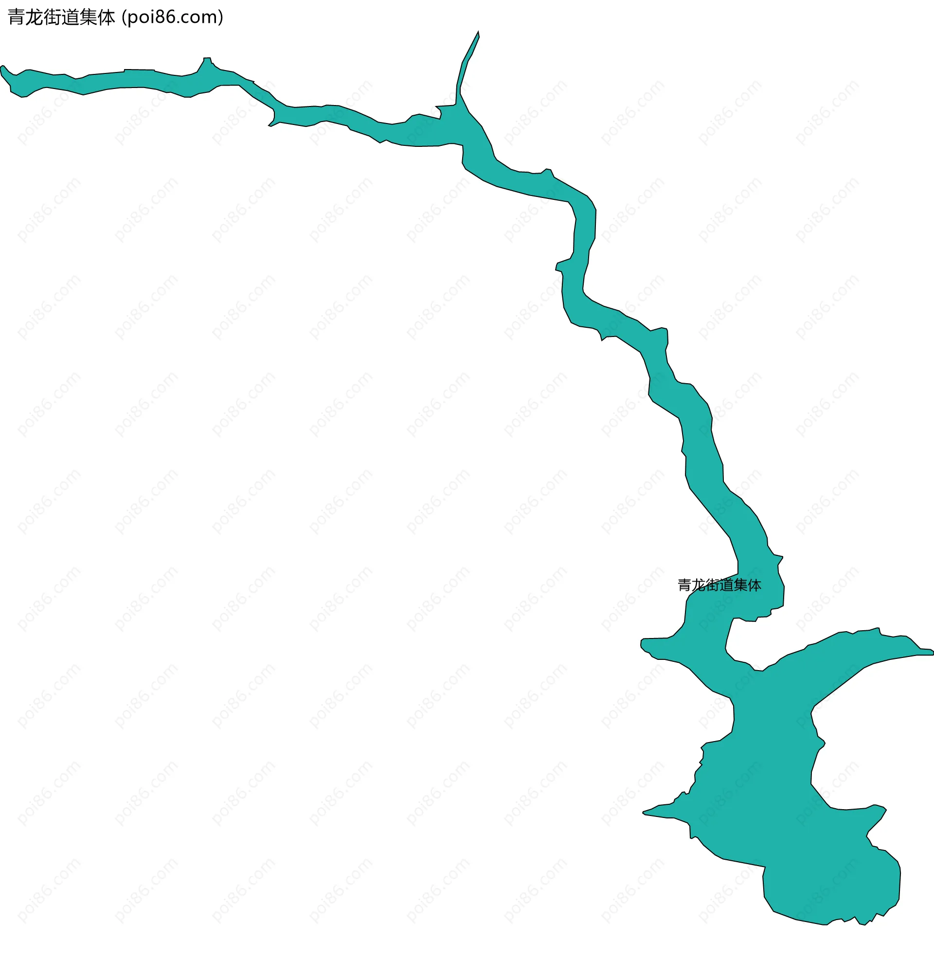 青龙街道集体边界地图