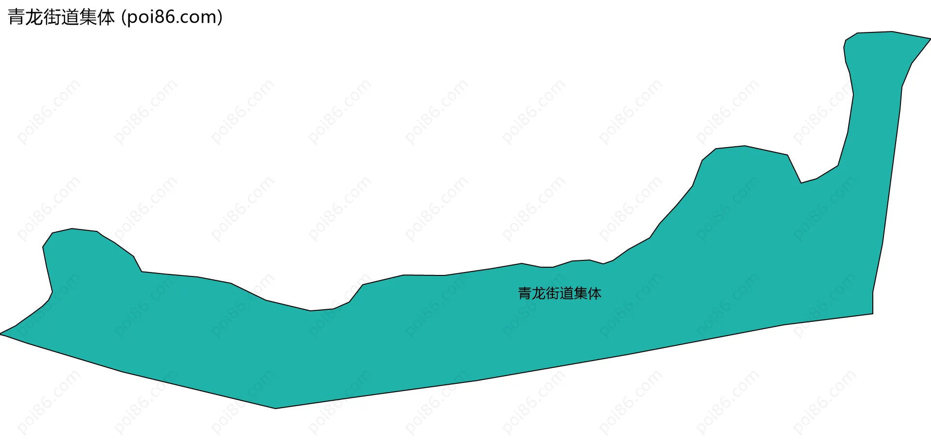 青龙街道集体边界地图