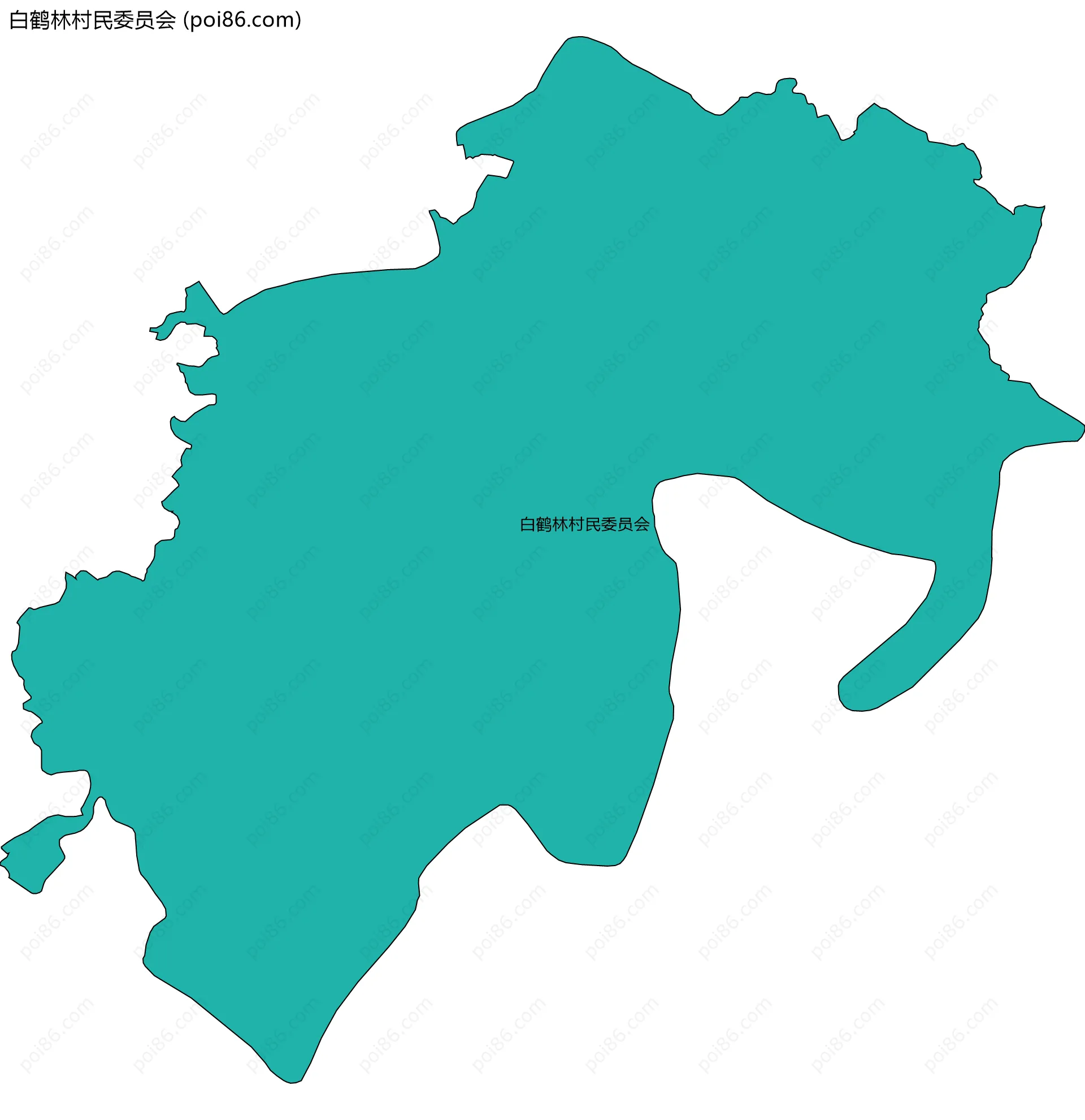 白鹤林村民委员会边界地图