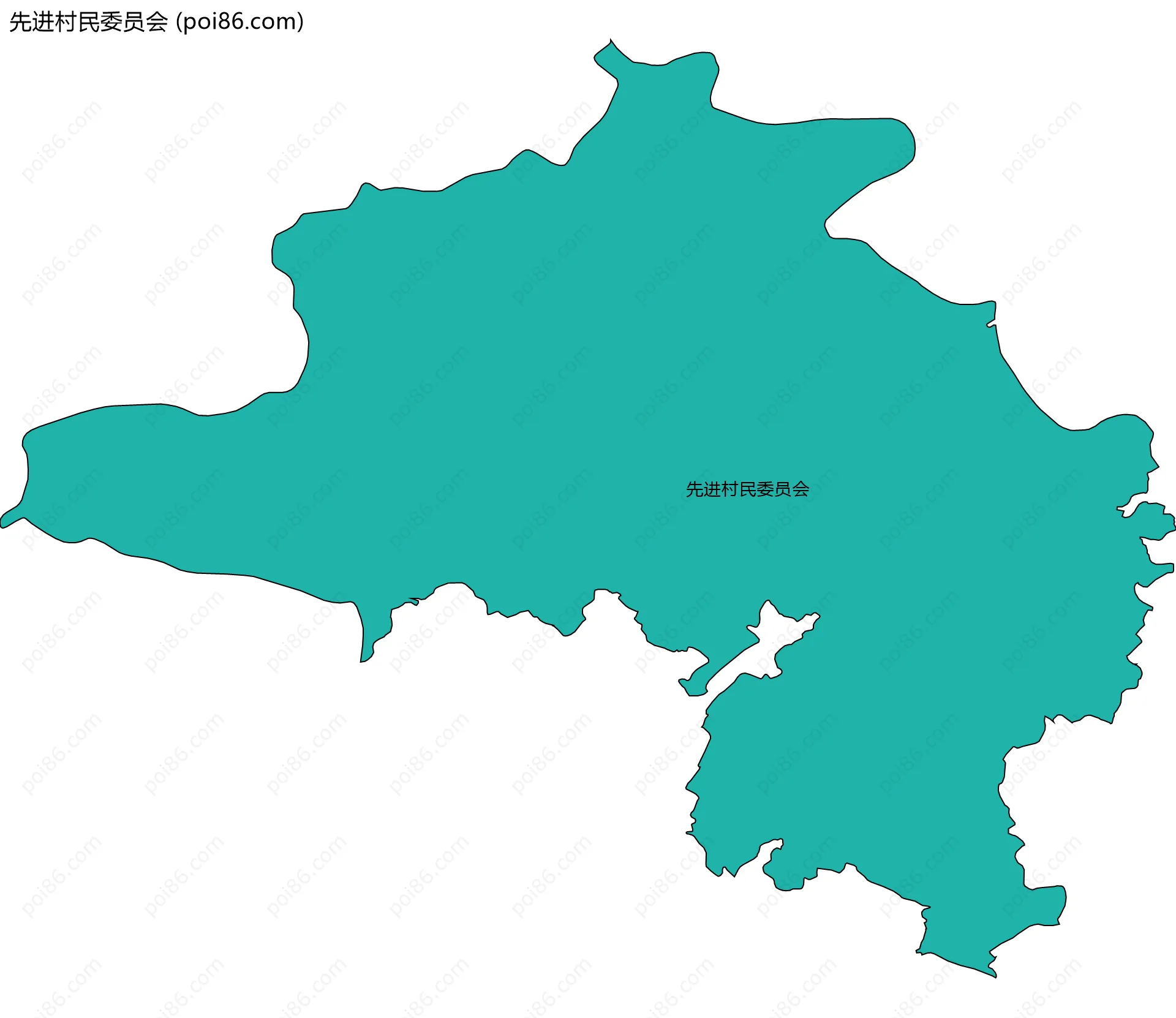 先进村民委员会边界地图