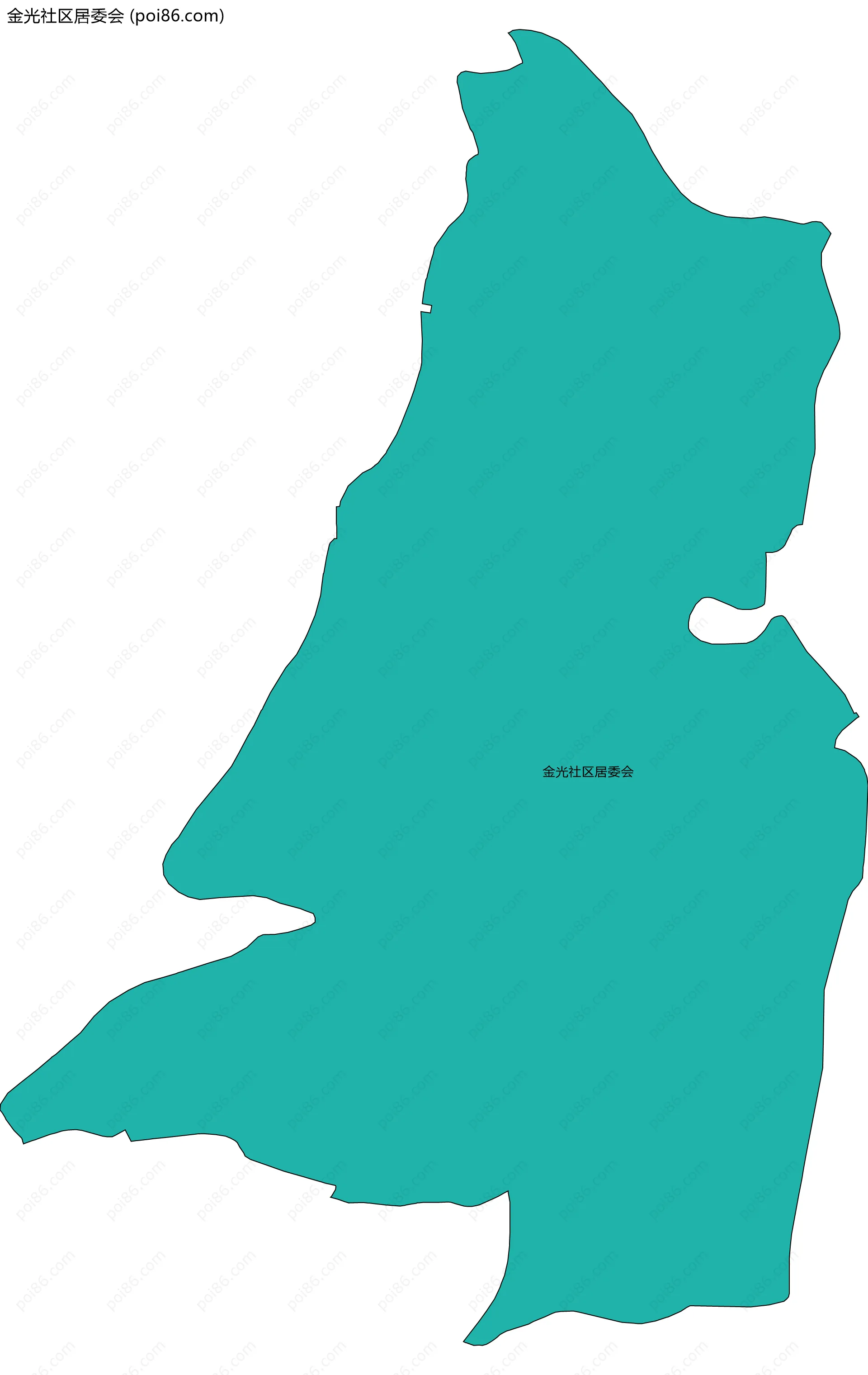 金光社区居委会边界地图