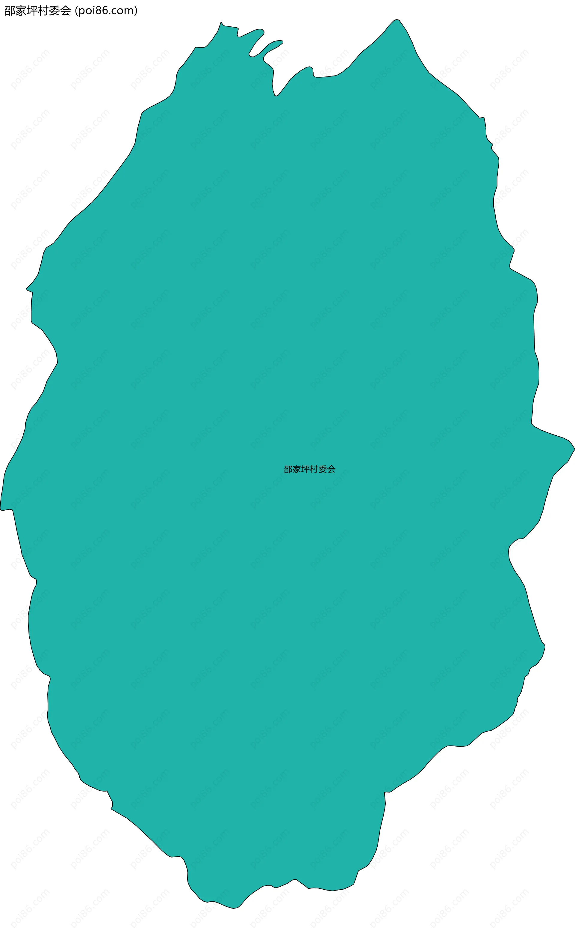 邵家坪村委会边界地图