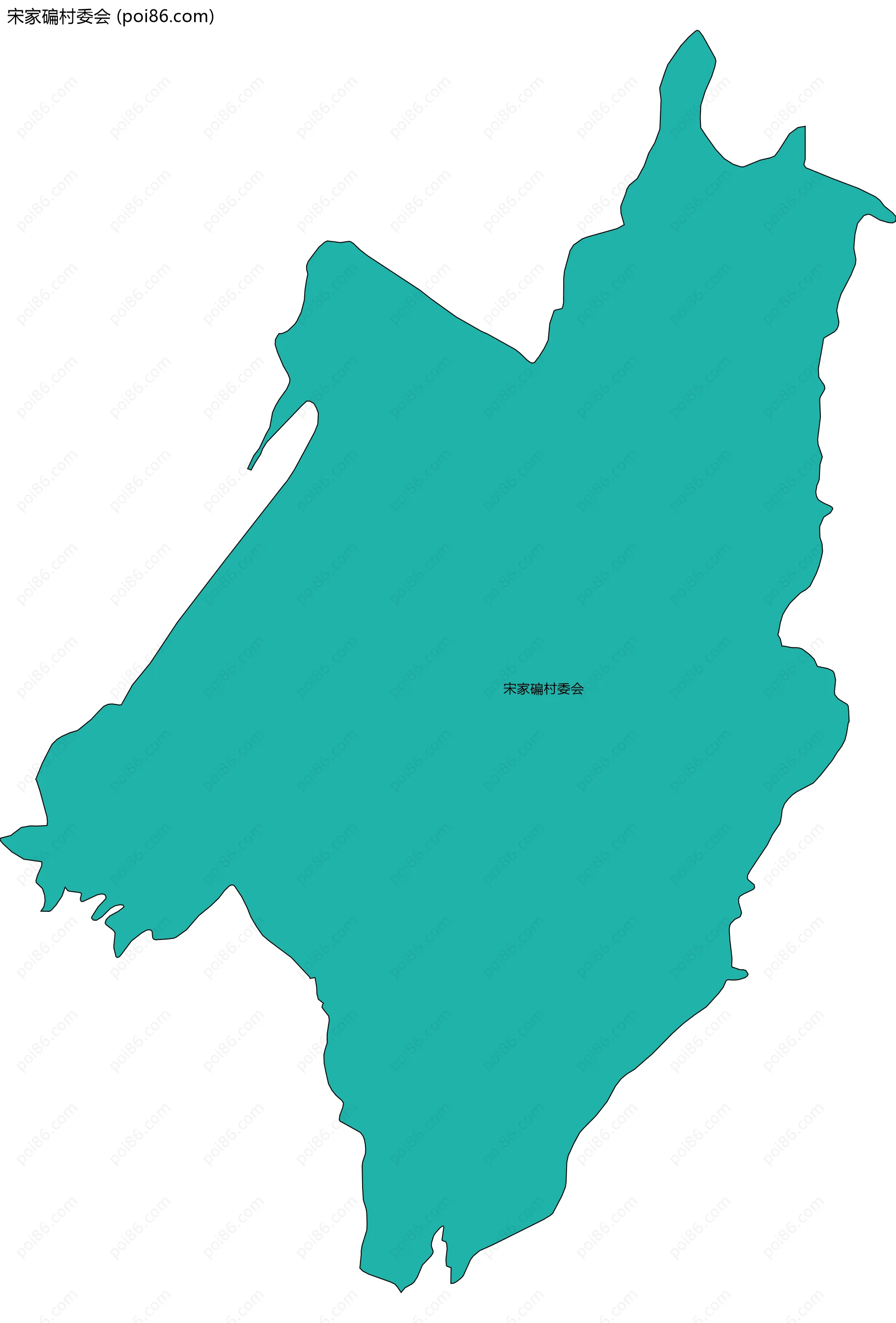 宋家碥村委会边界地图