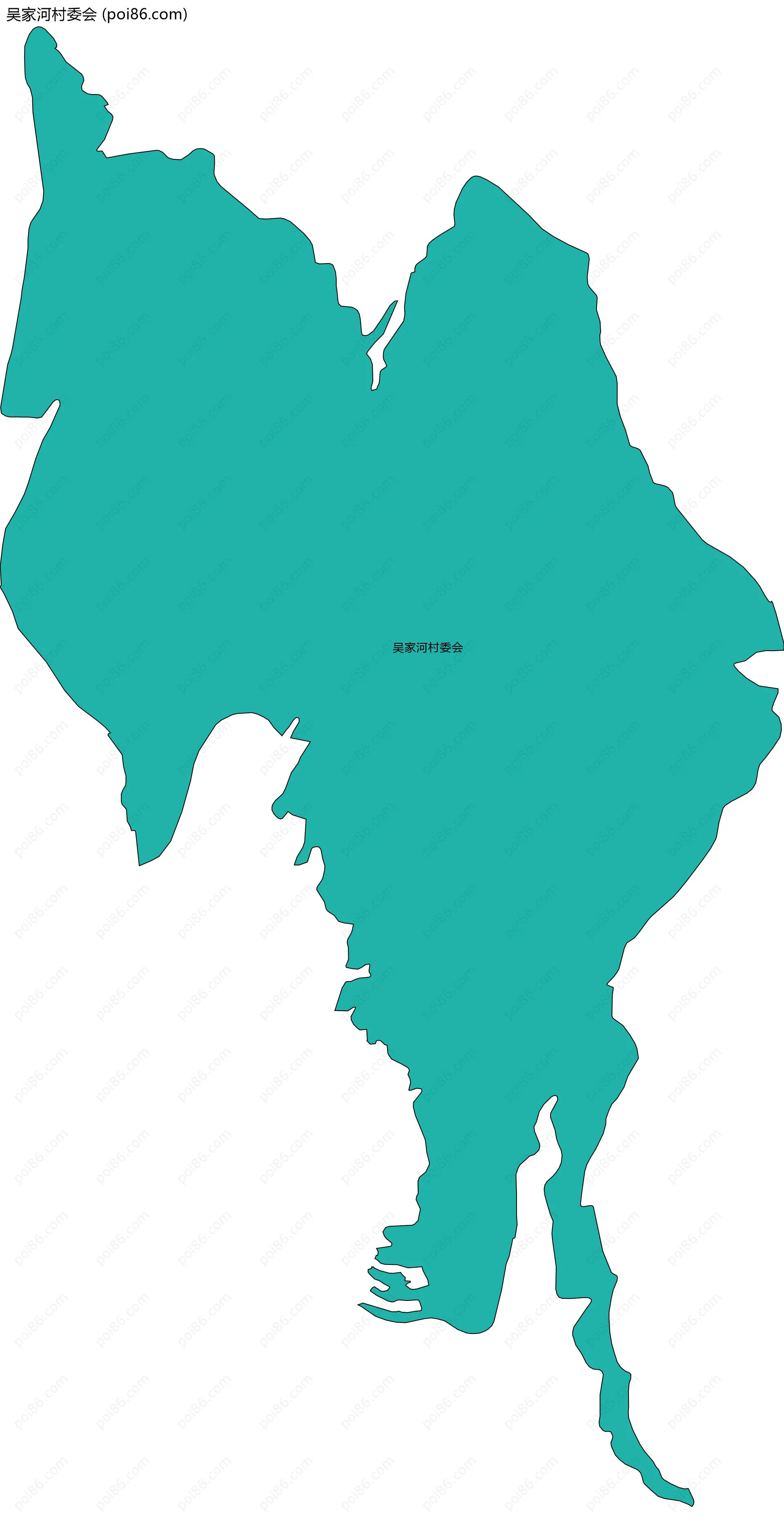 吴家河村委会边界地图